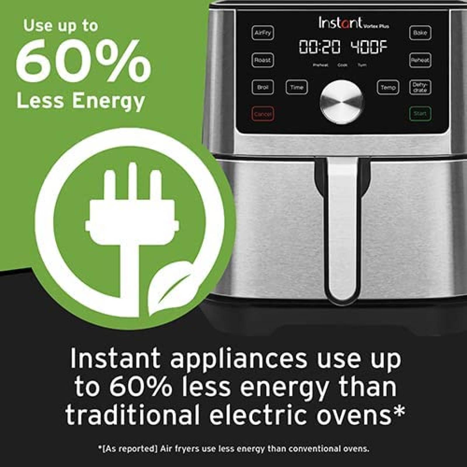 Freidora de Aire Instant Pot Funciones 6 en 1 100 Recetas