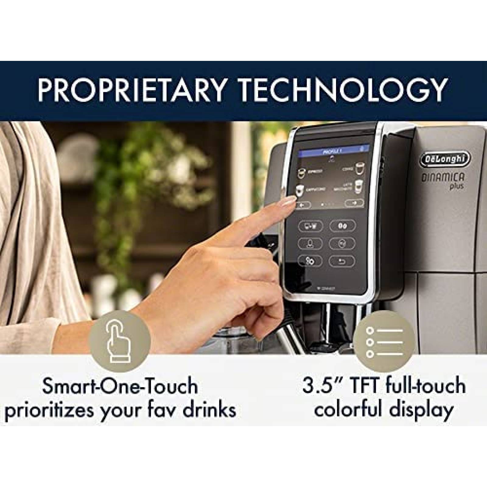 Cafetera De'Longhi Totalmente Automatica Pantalla Tactil