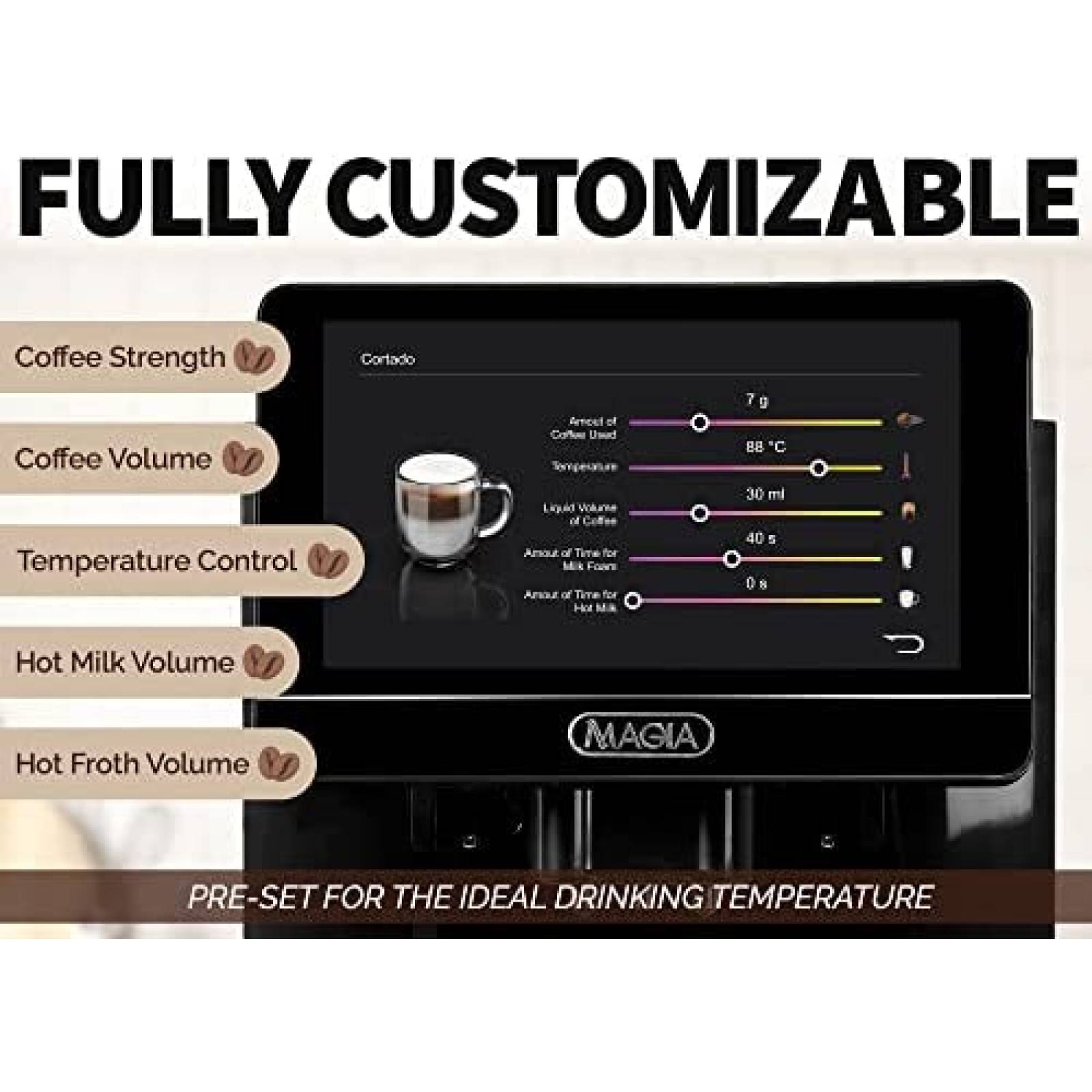 Cafetera Zulay Kitchen Totalmente Automatica Pantalla Tactil