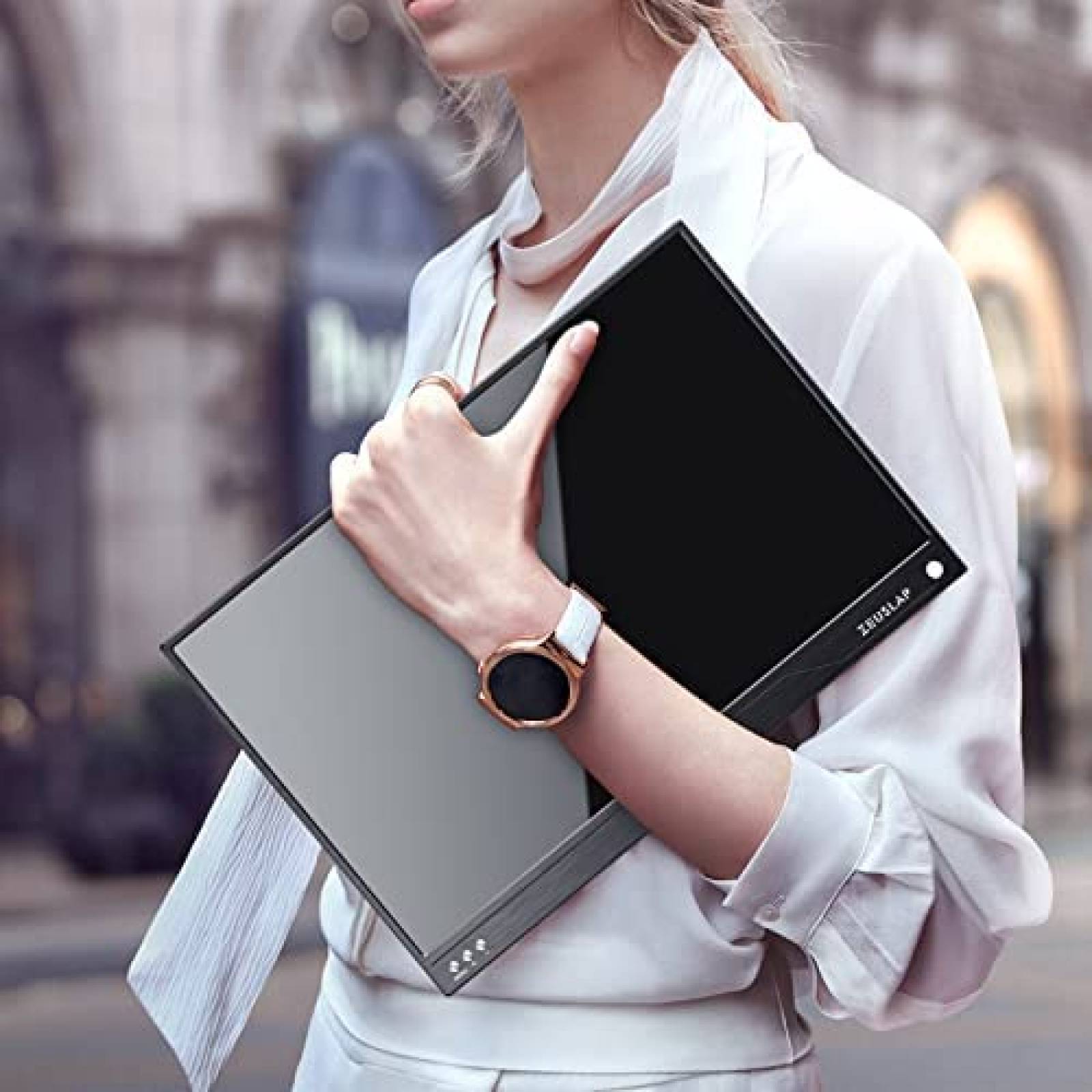 Monitor Portatil ZEUSLAP 15.6'' 1080p 120Hz FHD -Negro