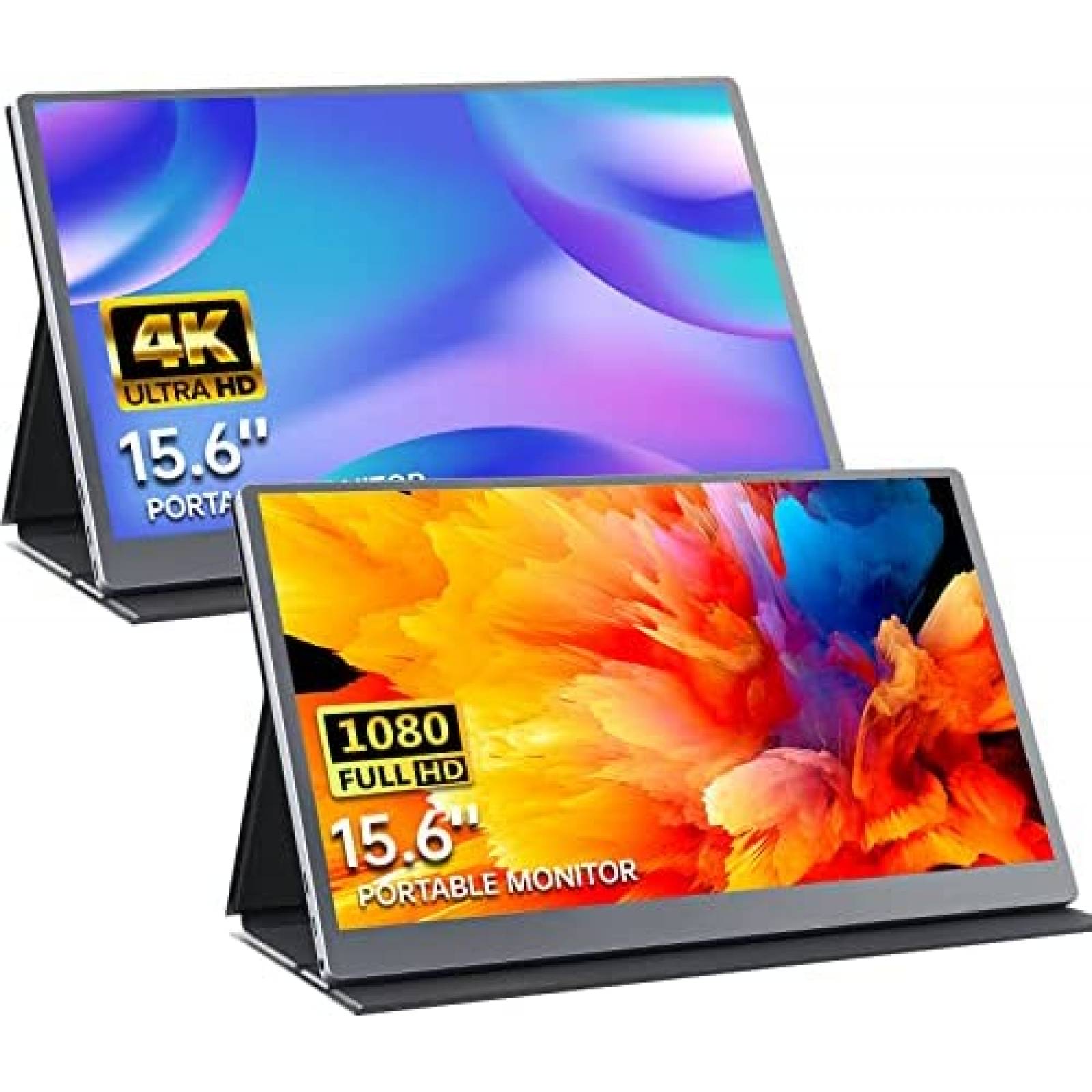 Kit de 2 Monitores Portatil Upperizon 15.6'' 1080P FHD -Gris