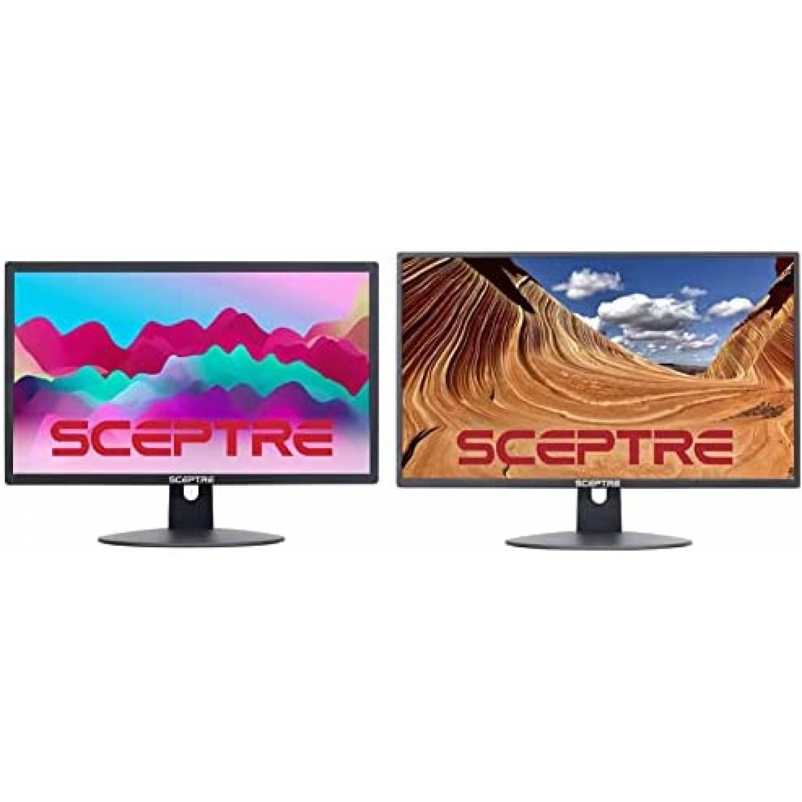 Kit de 2 Monitores Sceptre 22'' & 24'' 75Hz LED -Negro
