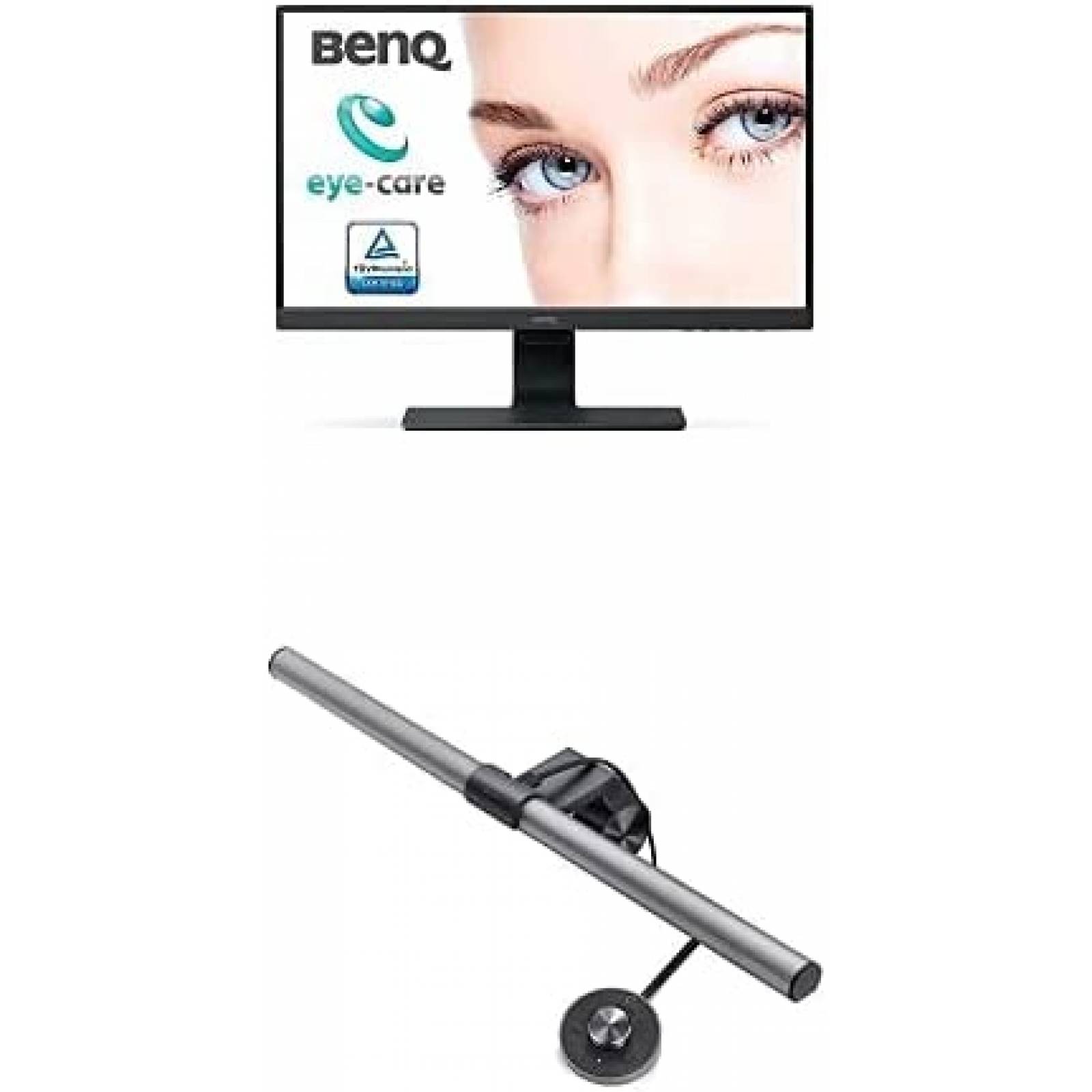 Combo Monitor BenQ GW2480L 24" Con Lampara De Luz LED -Plata