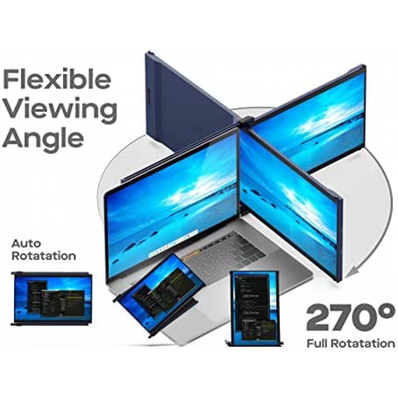 Monitor Duex Mobile Pixels Max 14.1'' FHD 1080P 60Hz -Negro