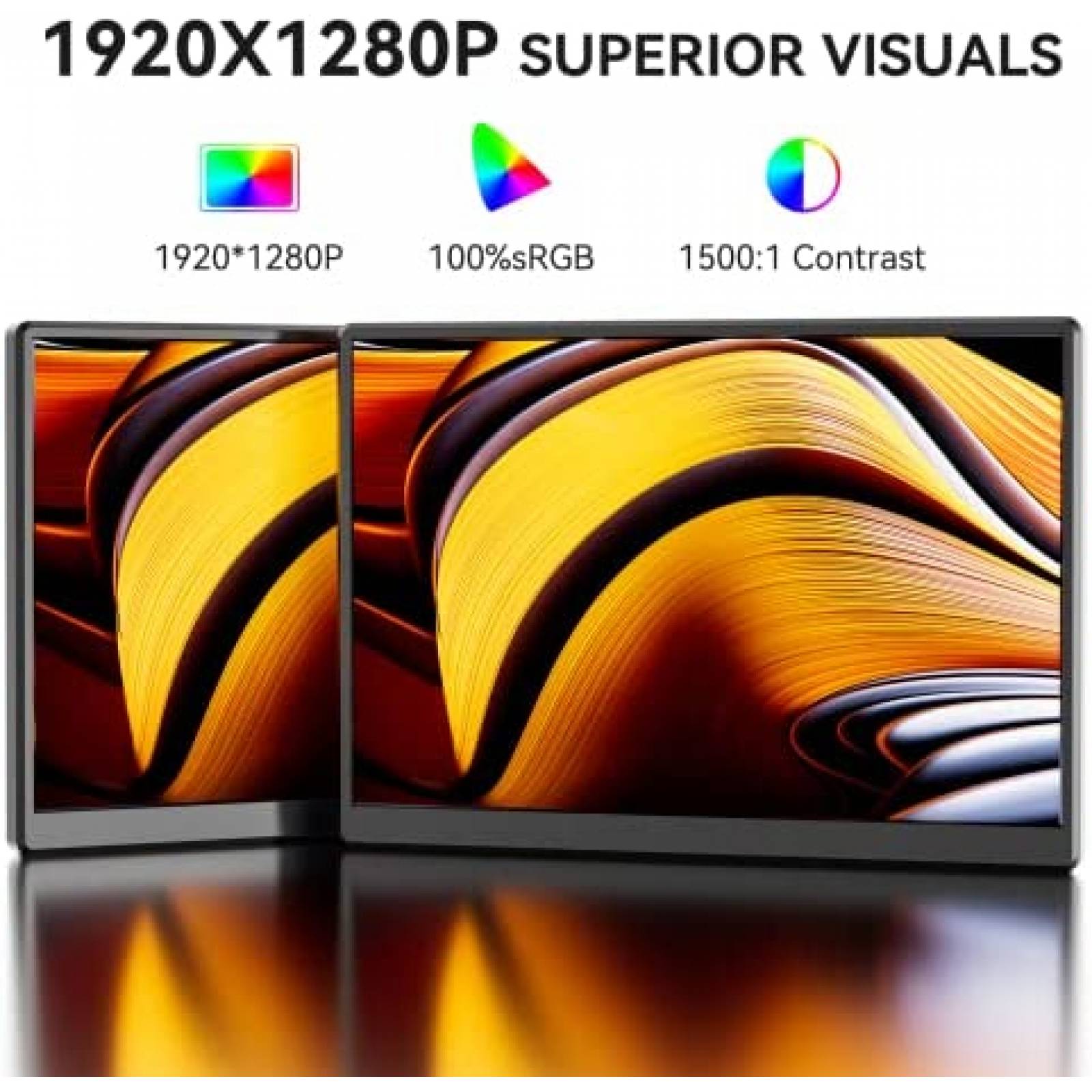 Monitor Eyoyo 10.5'' FHD 60Hz 100% sRGB 3:2 IPS HDMI VGA