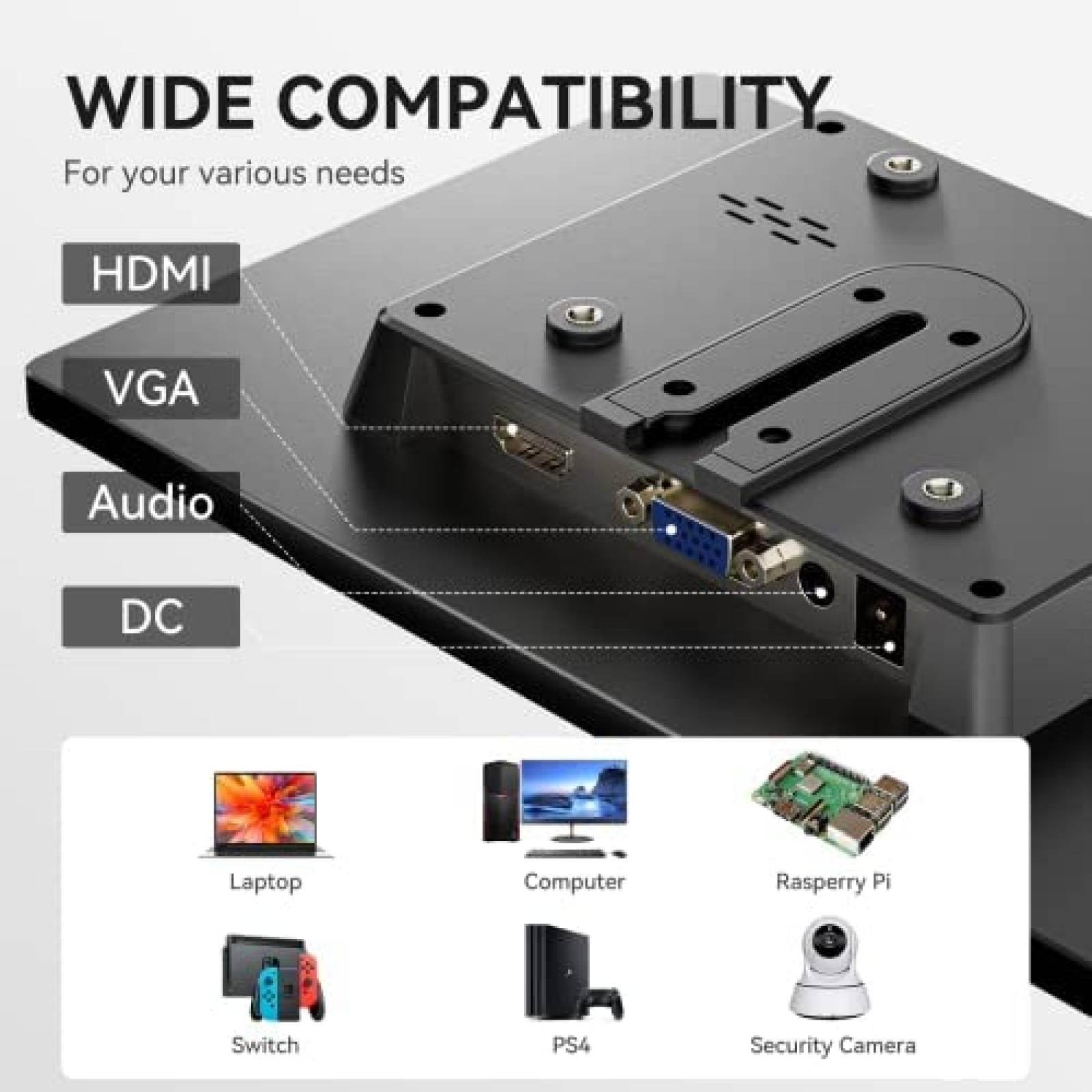 Monitor Eyoyo 10.5'' FHD 60Hz 100% sRGB 3:2 IPS HDMI VGA