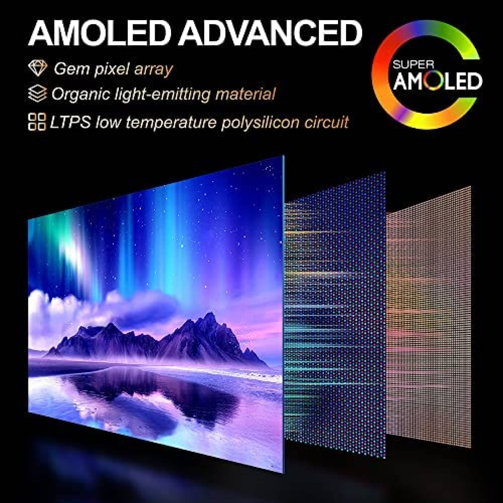 Monitor Portatil C-FORCE 15.6'' OLED 4K 60Hz -Negro