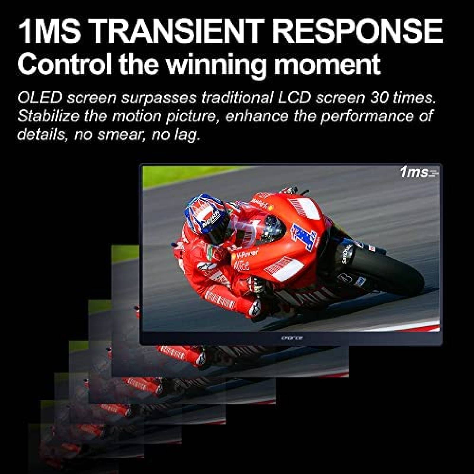 Monitor Portatil C-FORCE 15.6'' OLED 4K 60Hz -Negro