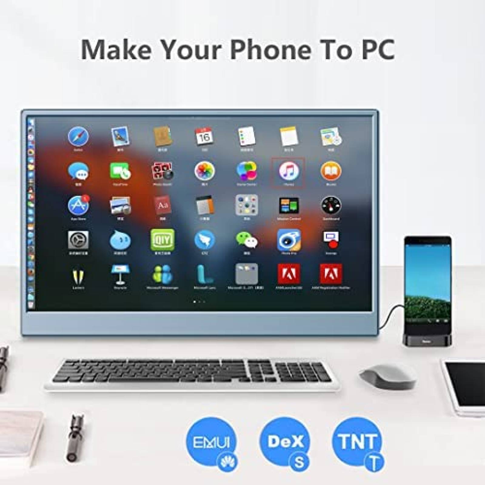 Monitor Portatil Magedok 144Hz 15.6" FHD para Laptop Celular