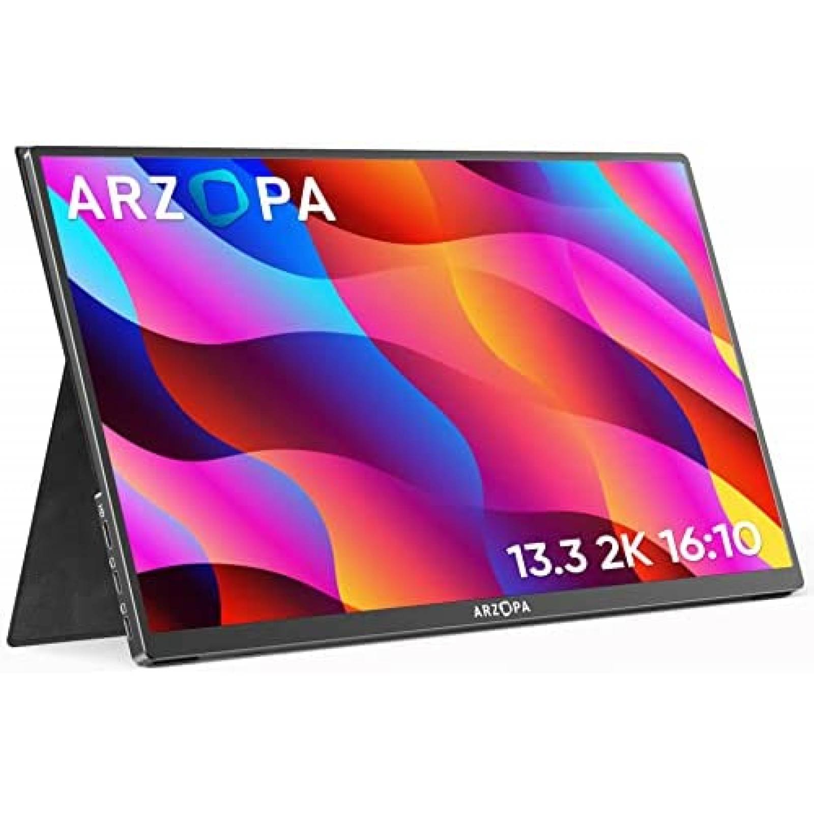 Monitor Portatil ARZOPA HDR de 13.3" 2K 60 Hz -Negro