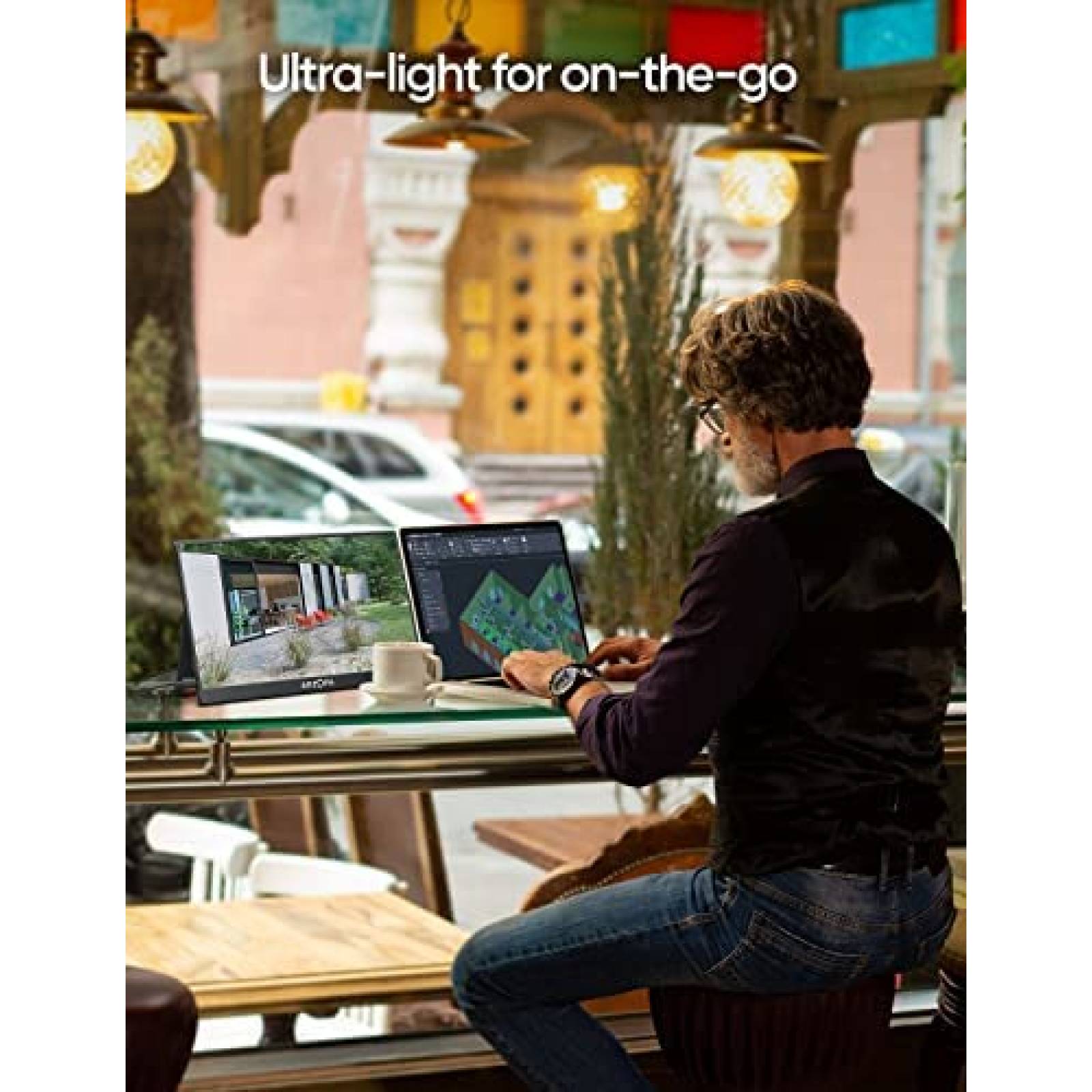 Monitor Portatil ARZOPA HDR de 13.3" 2K 60 Hz -Negro