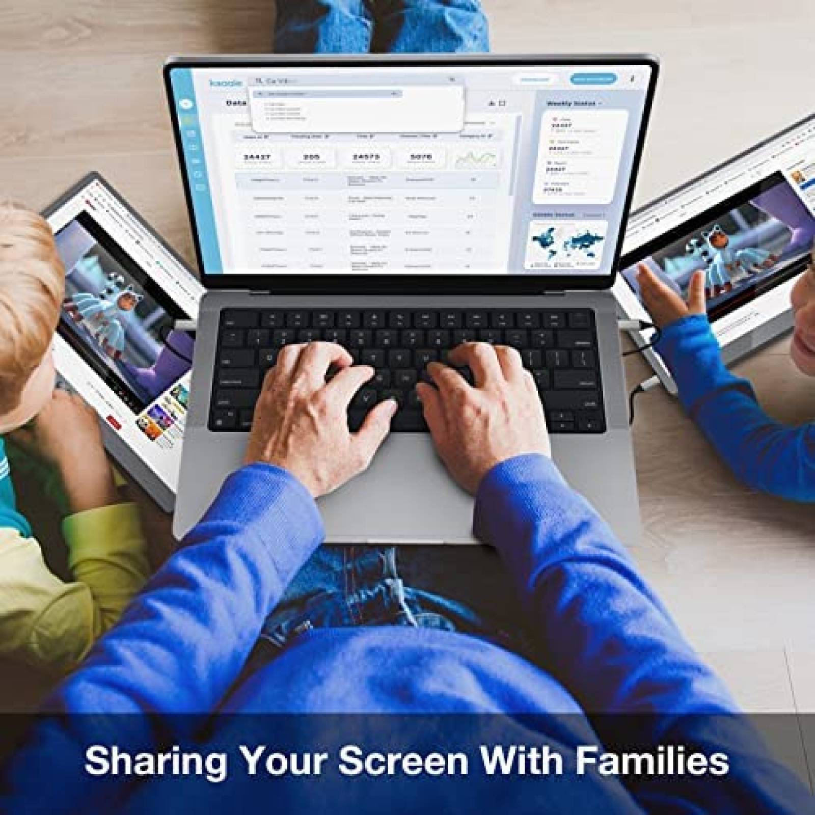 Monitor Portatil QQH 15.6" FHD 1920 x 1080P USB C HDMI 60Hz