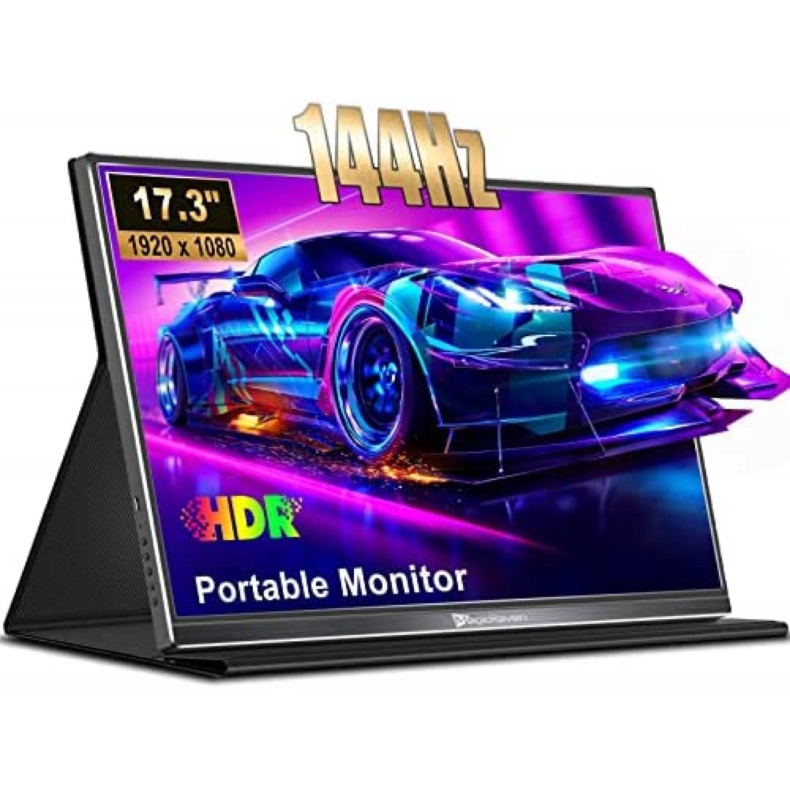 Monitor Gamer Portatil MAGICRAVEN 17.3'' 144 Hz USB HDMI