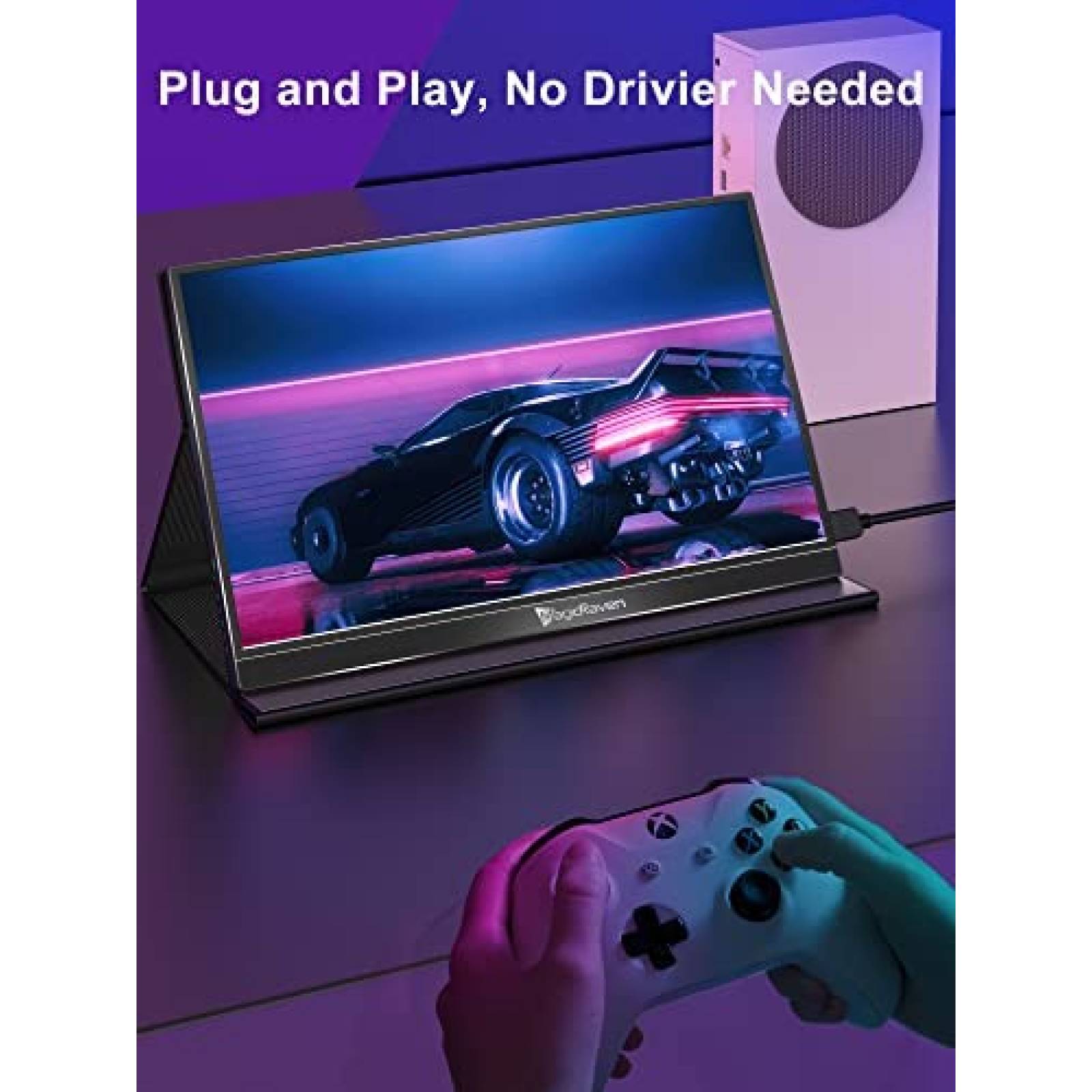 Monitor Gamer Portatil MAGICRAVEN 17.3'' 144 Hz USB HDMI