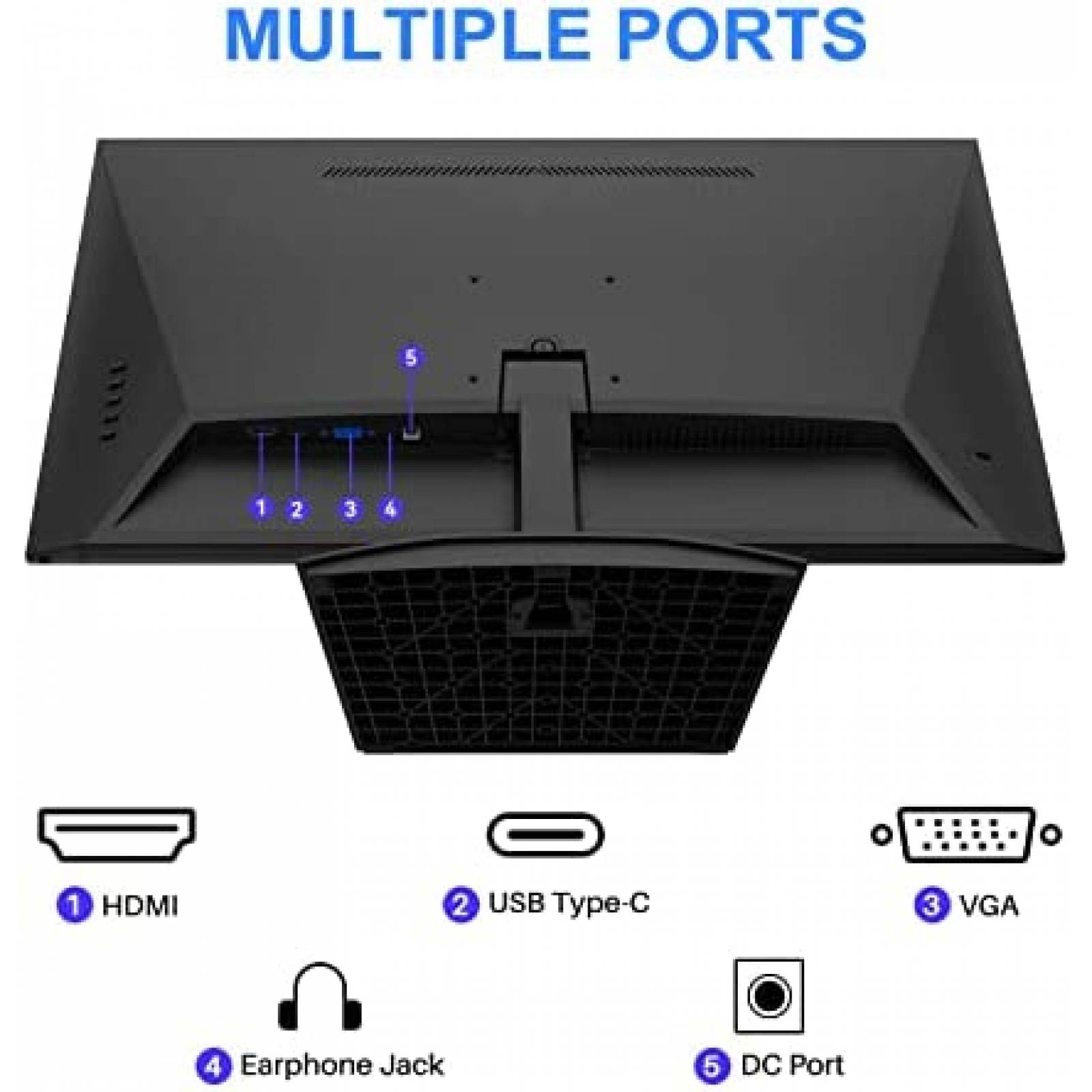 Monitor SANSUI 24'' FHD 75Hz USB C HDMI VGA 3.5mm 3000:1