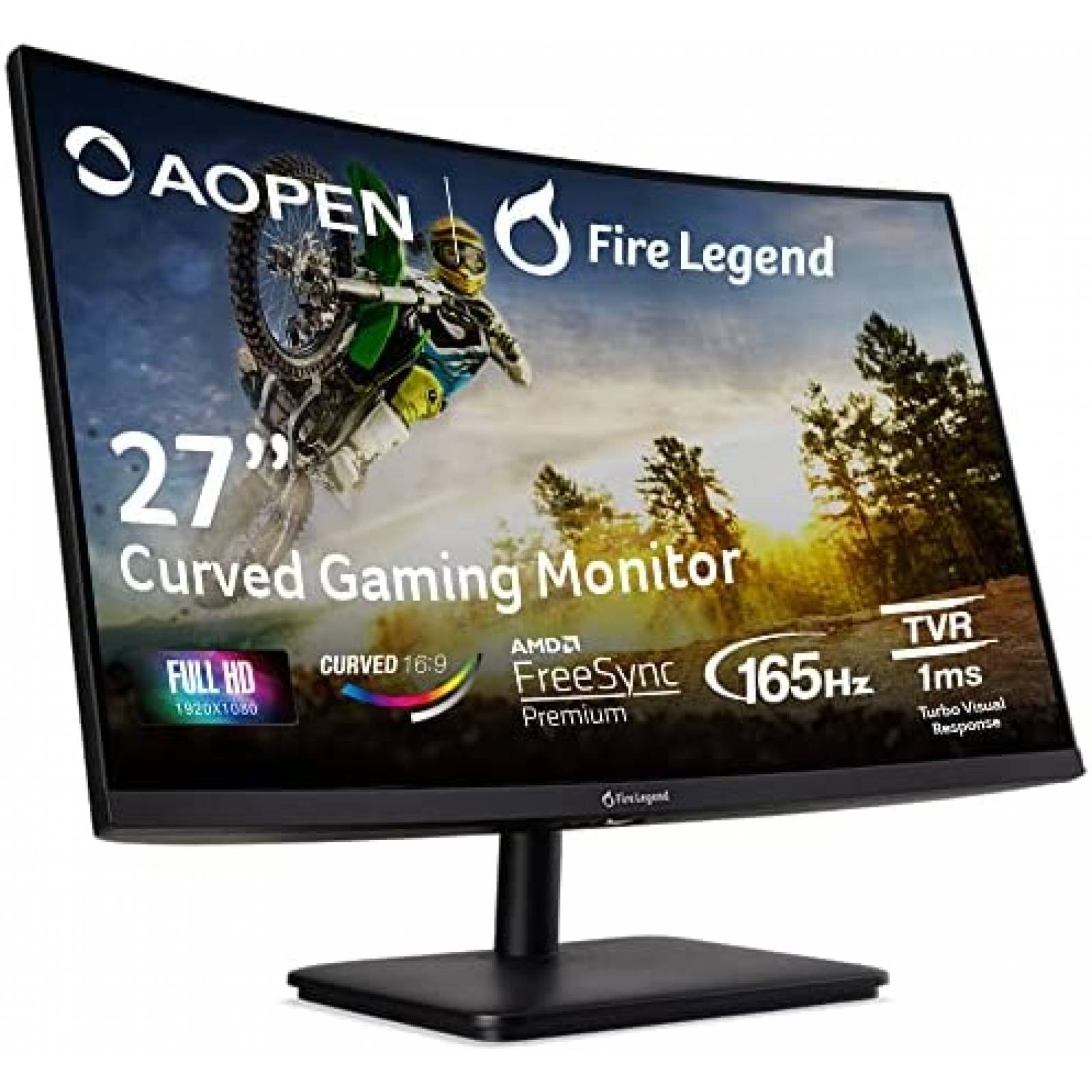 Monitor Gamer Curveado AOPEN Vbiipx 27'' FHD 1080p 165Hz