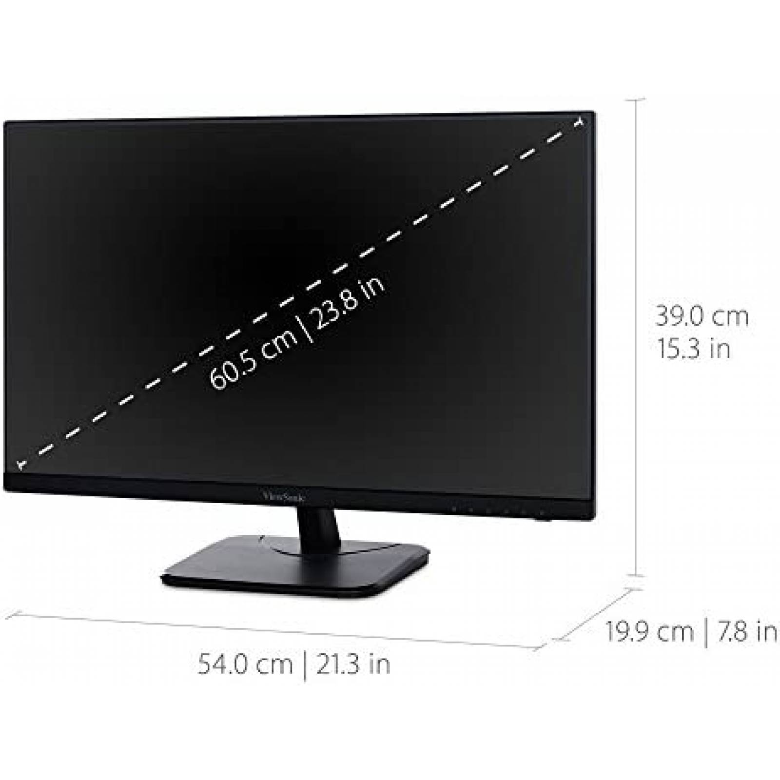 Monitor ViewSonic 24'' IPS 1080p HDMI 1920x1080p 60Hz -Negro