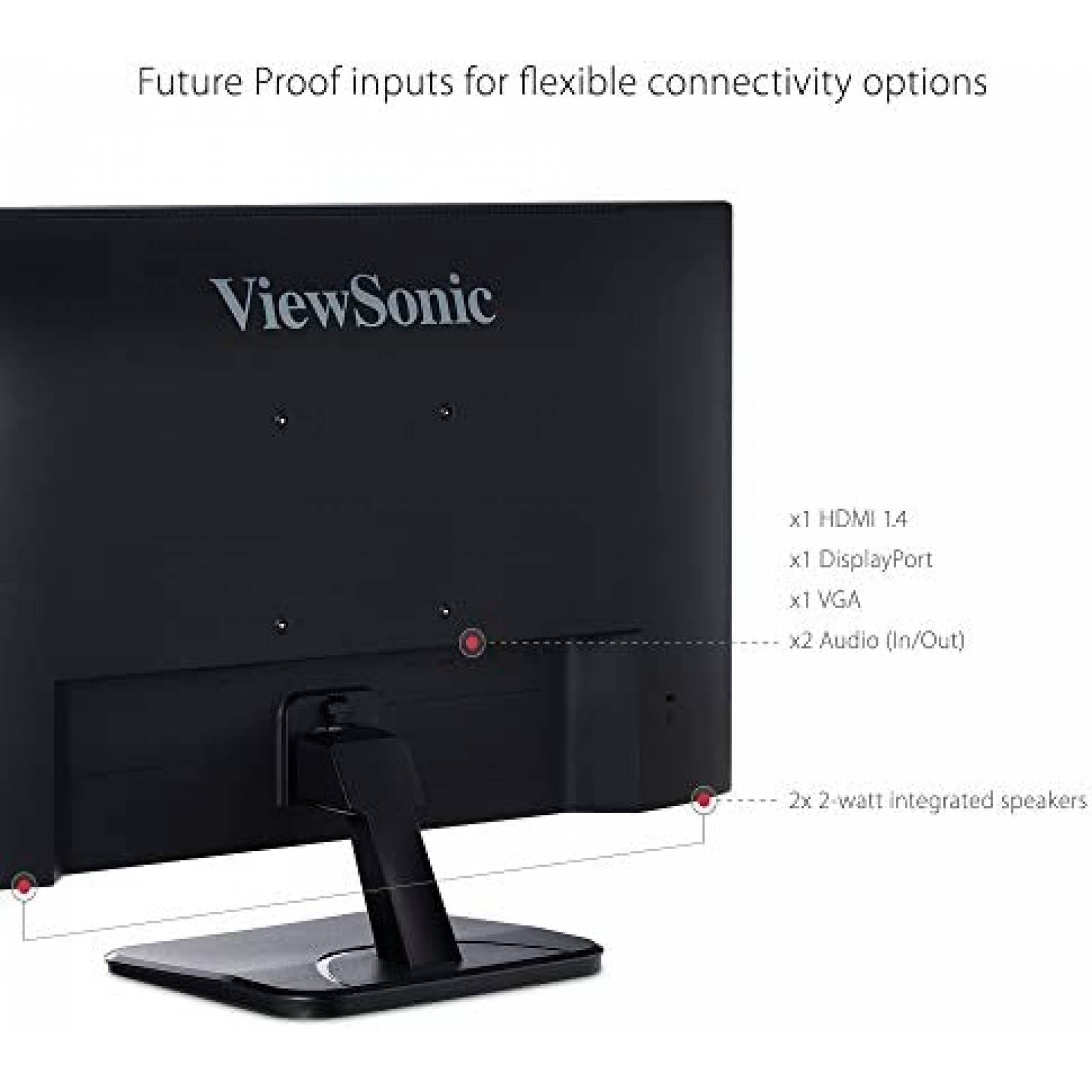 Monitor ViewSonic 24'' IPS 1080p HDMI 1920x1080p 60Hz -Negro
