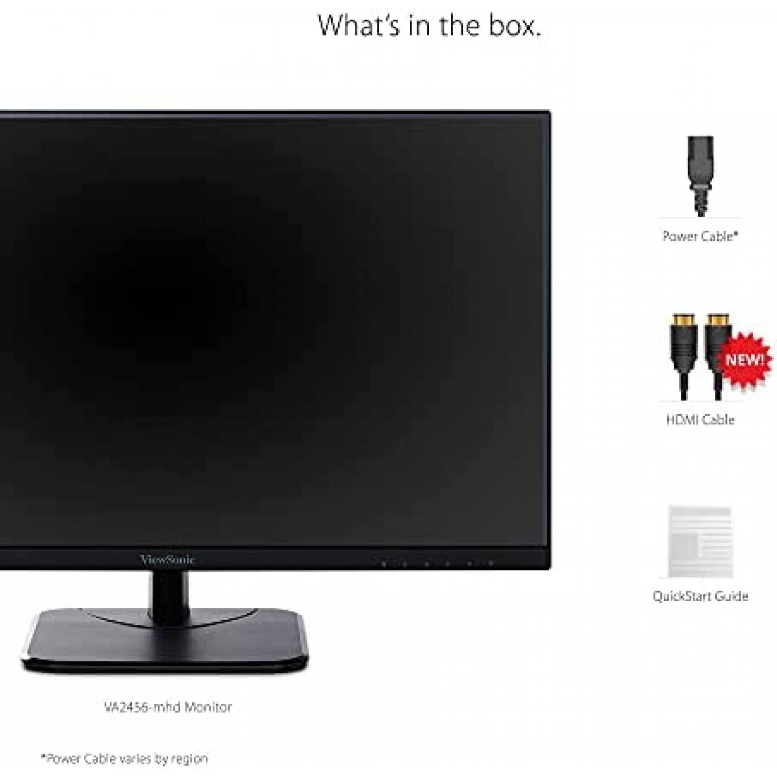 Monitor ViewSonic 24'' IPS 1080p HDMI 1920x1080p 60Hz -Negro
