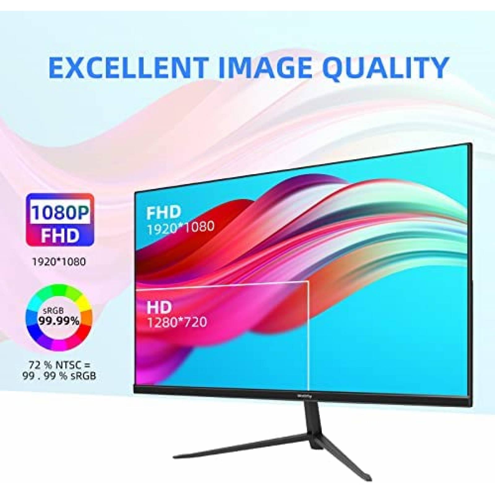 Monitor Wstirhy 27'' FHD LED 75Hz 5ms 75% sRGB HDMI VGA