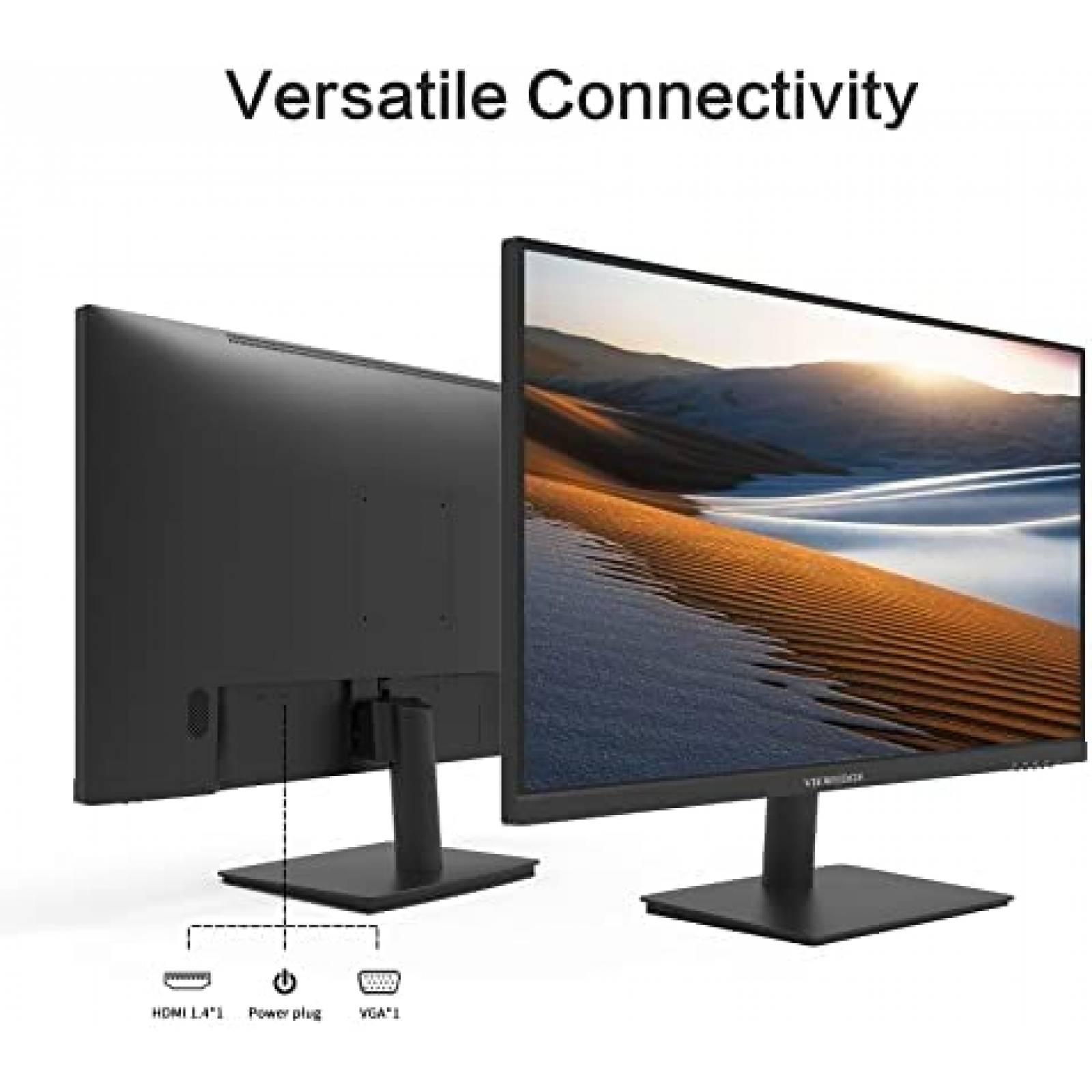 Monitor Viewedge 24'' 1920 x 1080p 75Hz HDMI -Negro