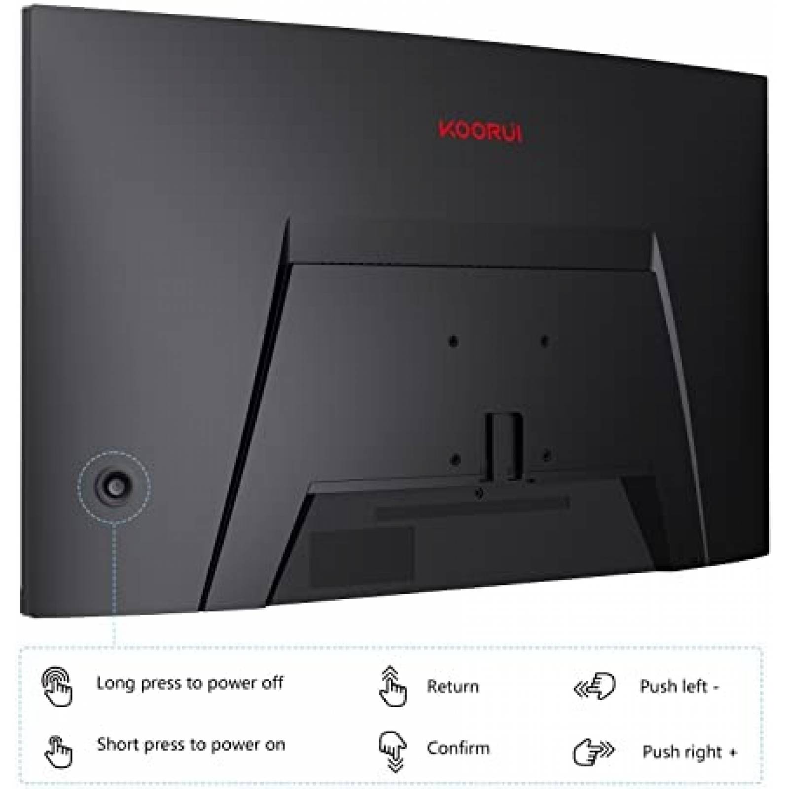 Monitor Gamer KOORUI 27E6QC 27'' 144Hz 1ms QHD -Negro