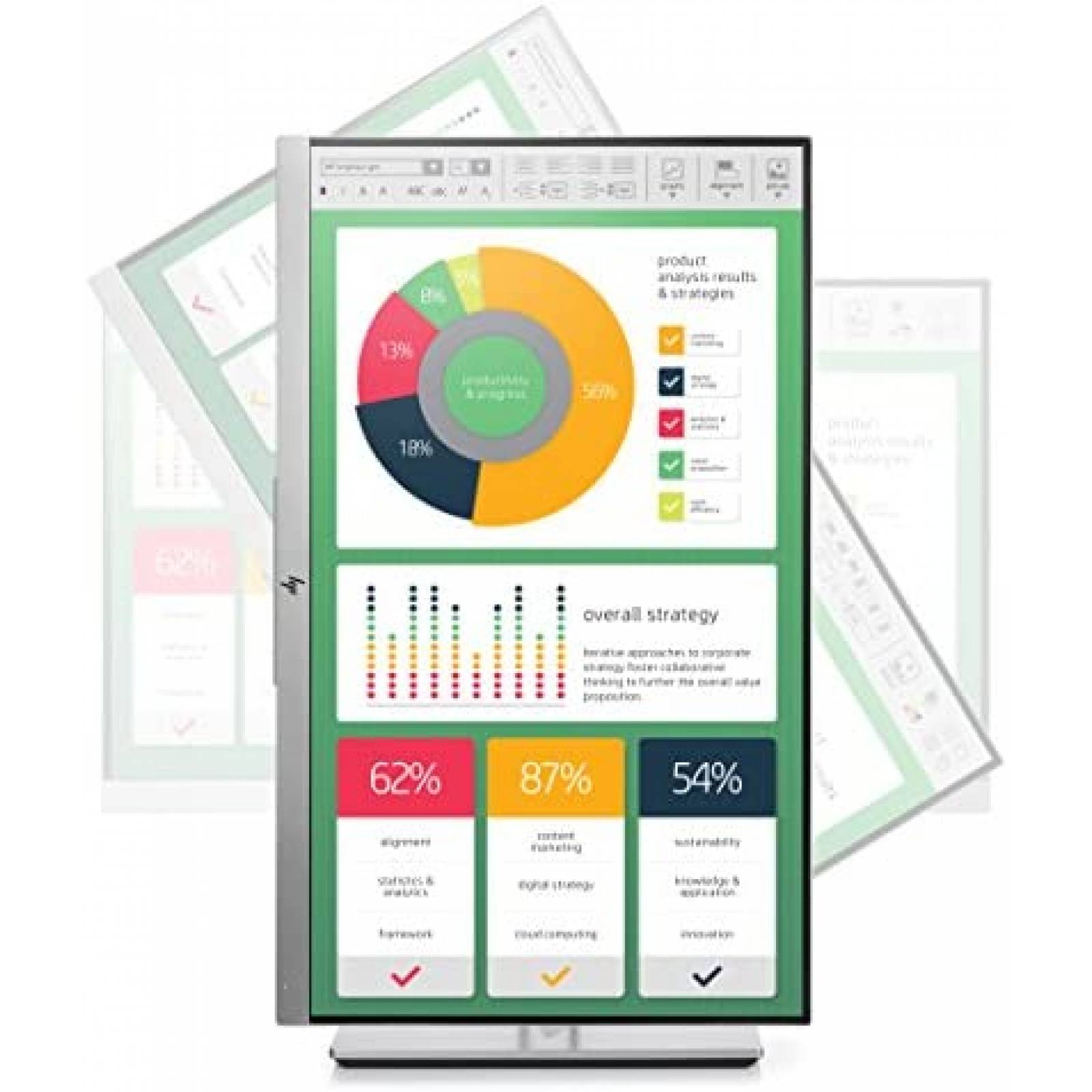 Monitor HP EliteDisplay E223 22'' HD IPS 60Hz -Plateado
