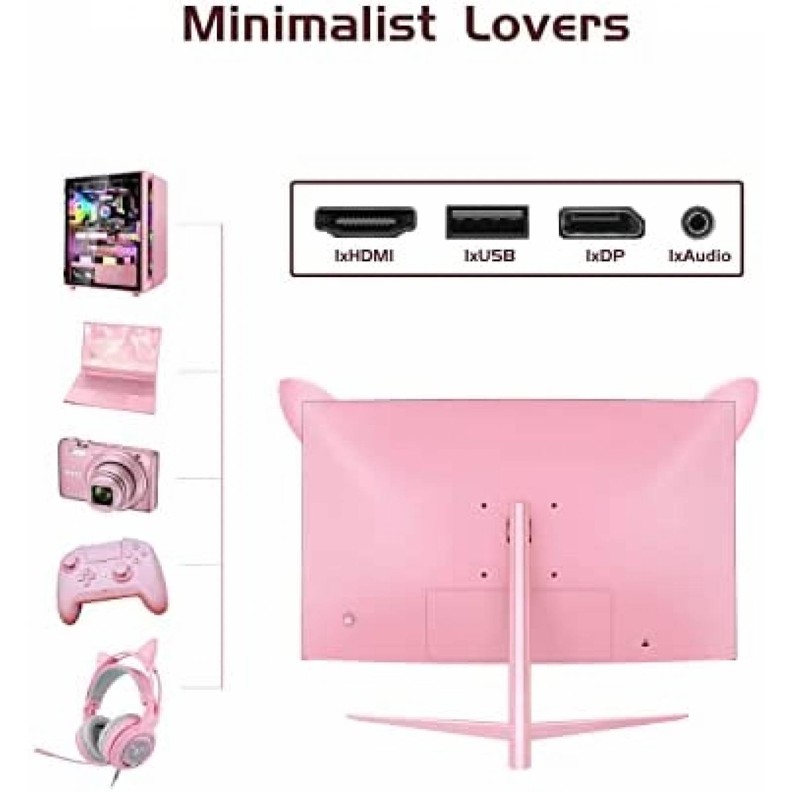 Monitor Curvo Gaming FYHXele FY27FHP 27" 165 Hz HDMI -Rosa