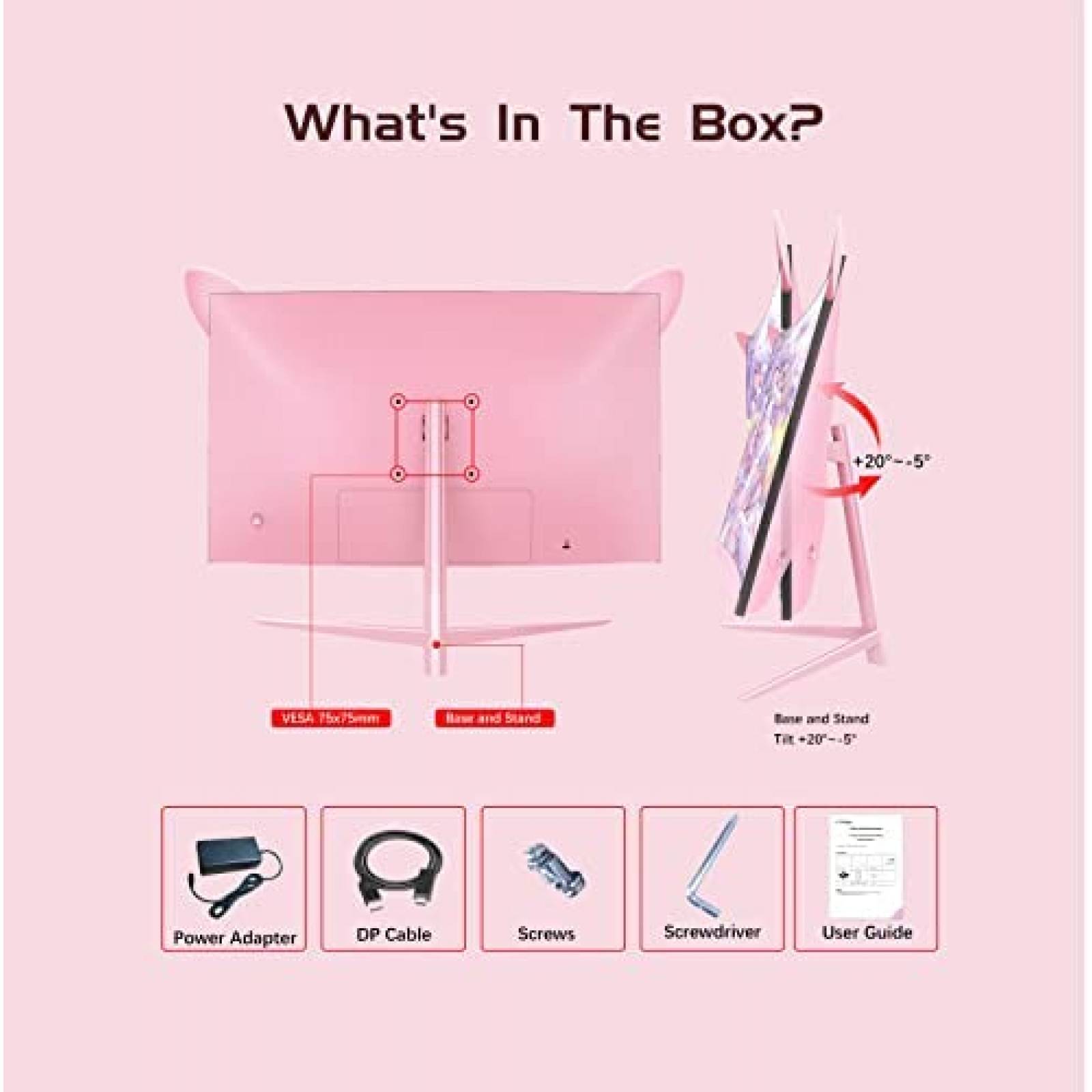 Monitor Curvo Gaming FYHXele FY27FHP 27" 165 Hz HDMI -Rosa