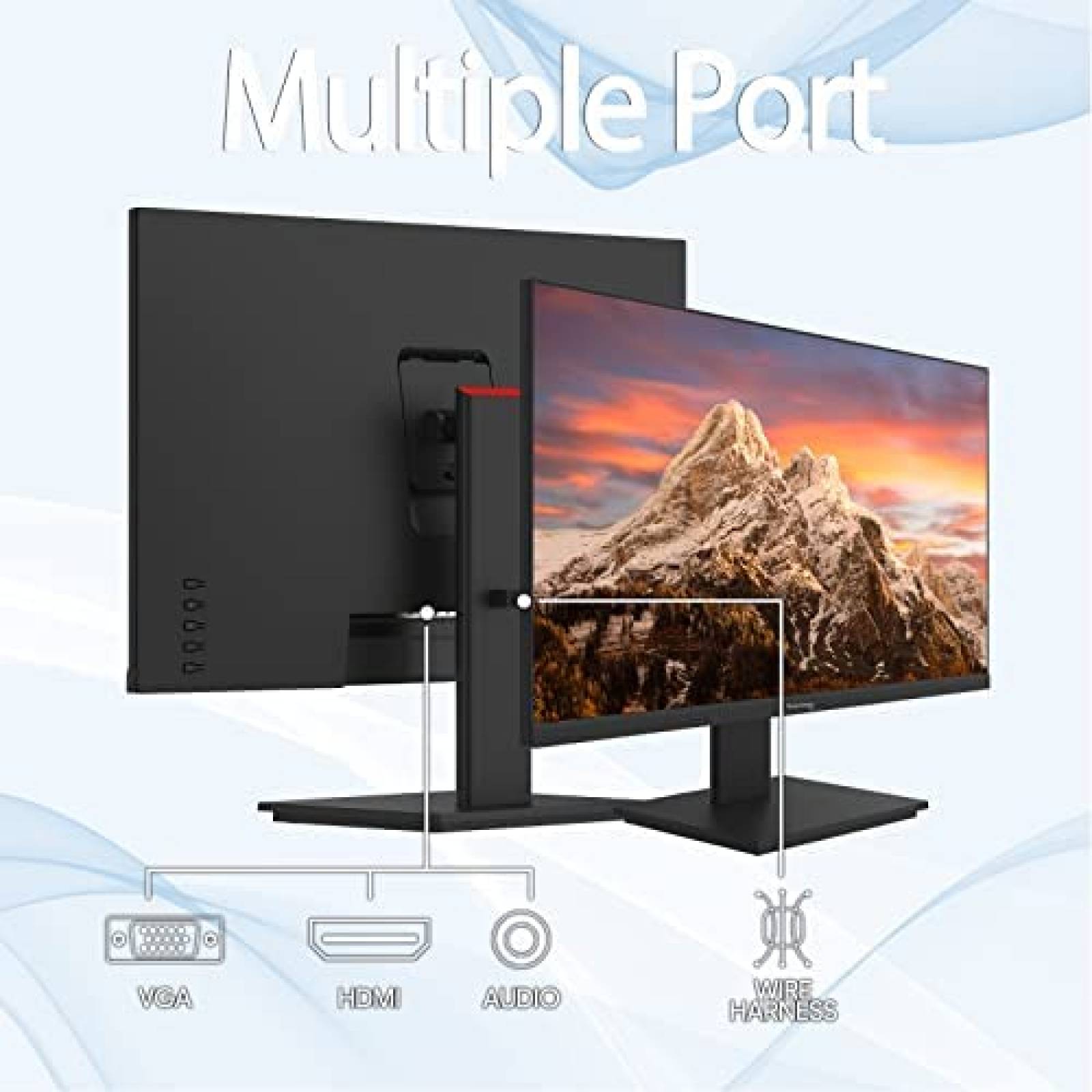 Monitor suevery 27'' sin Marco 75Hz FHD LCD 3.5mm 99 sRGB