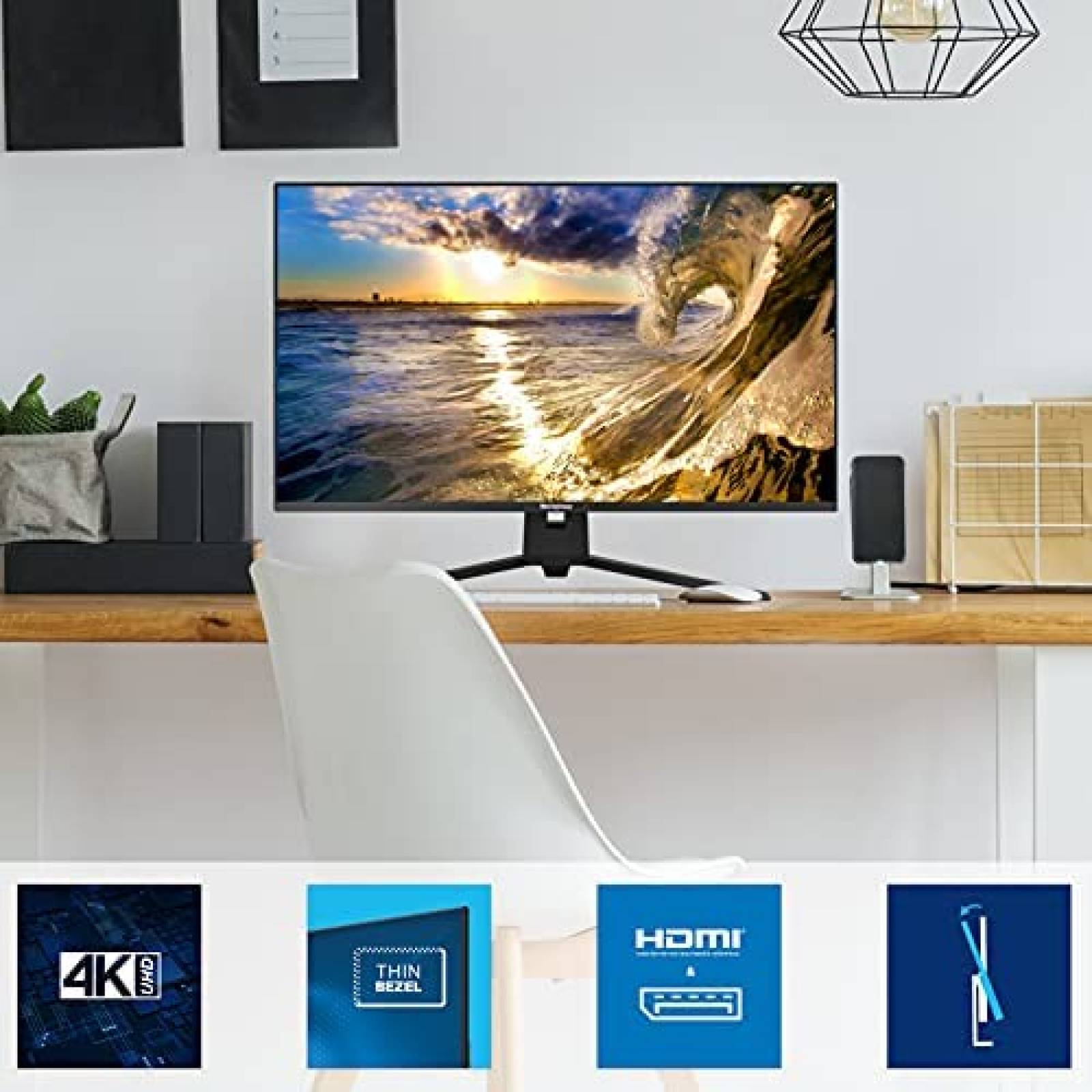 Monitor Westinghouse 32'' 4K 60Hz UHD 2160p IPS LED -Negro