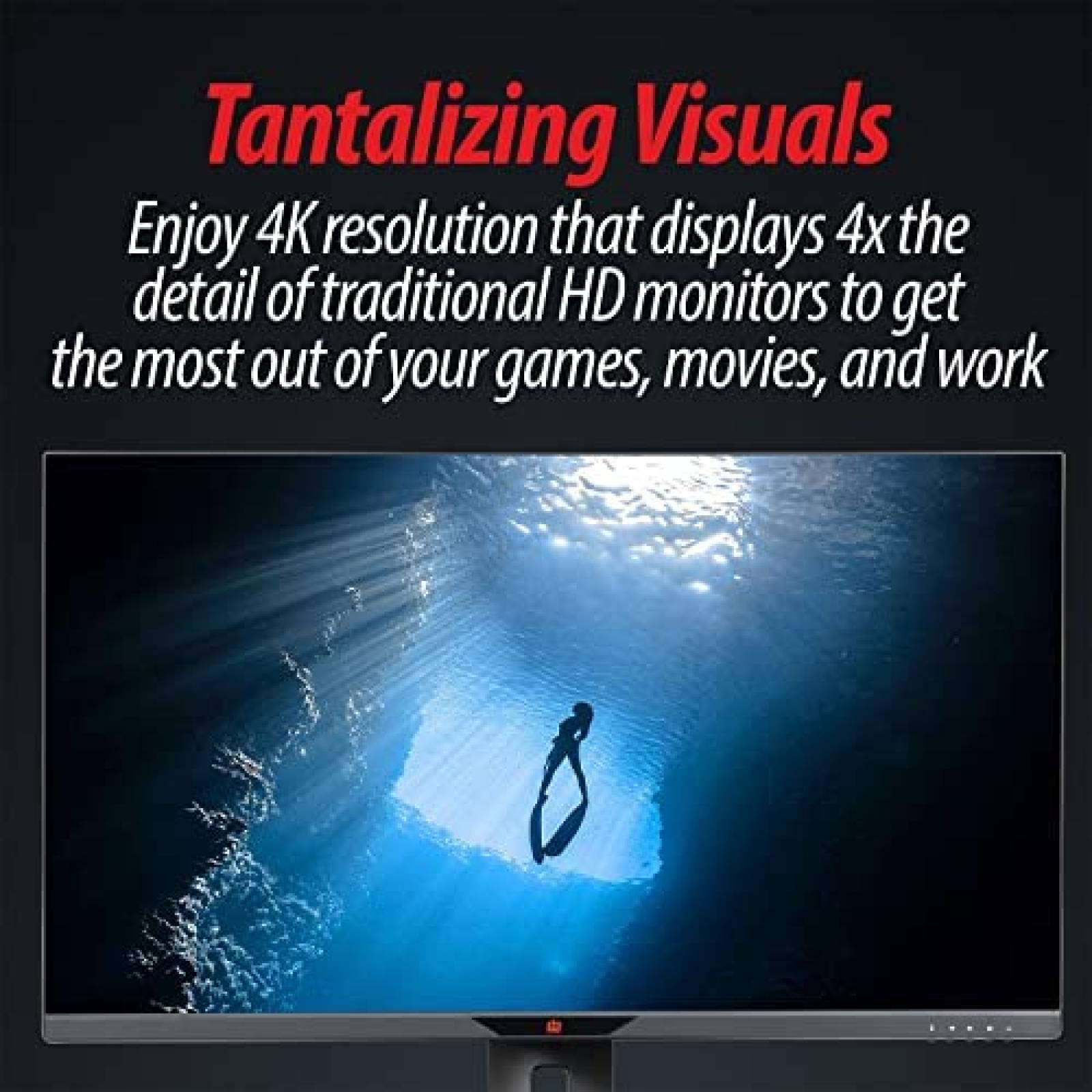 Monitor Deco Gear VM284K 28" 4K 3840x2160 60 Hz -Gris