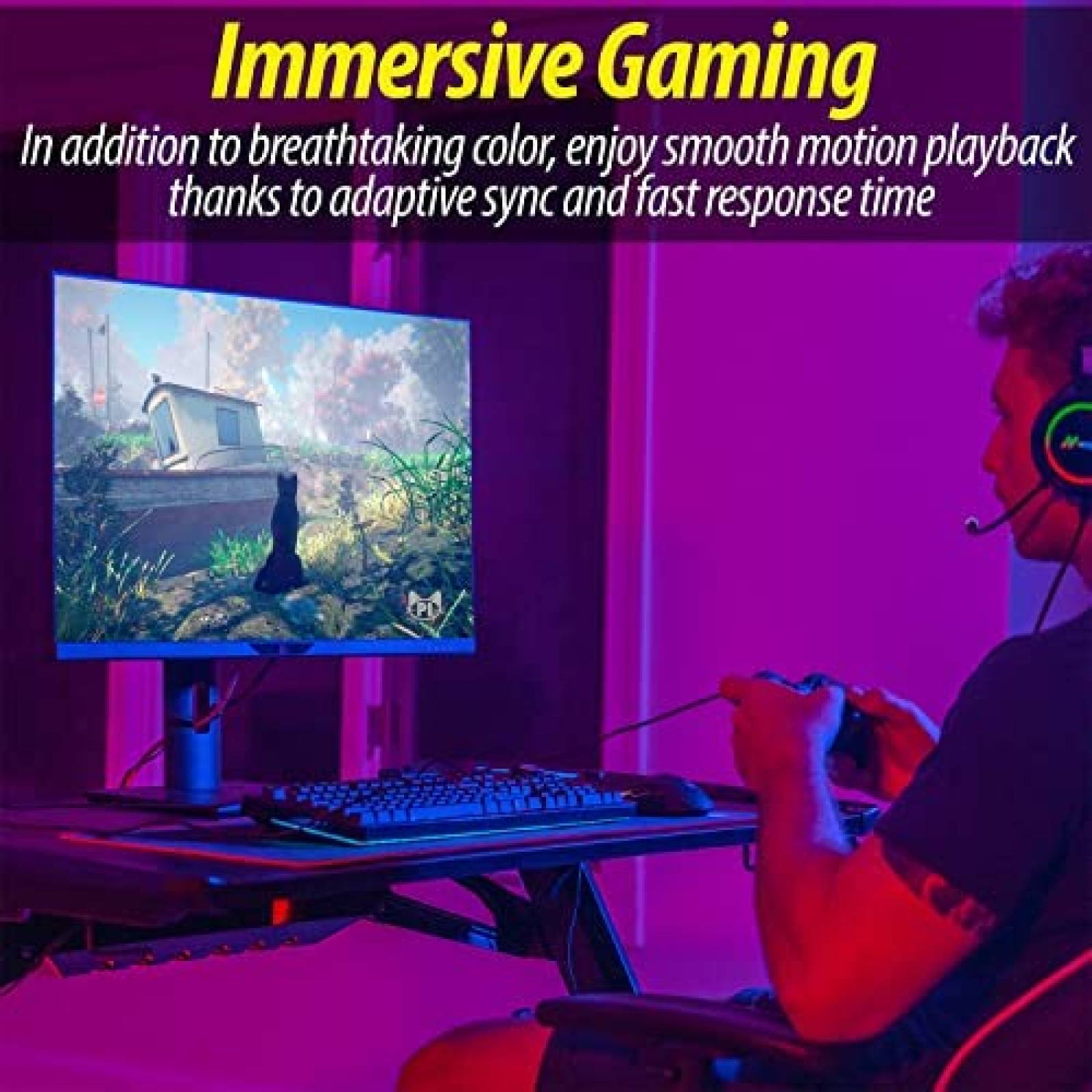 Monitor Deco Gear VM284K 28" 4K 3840x2160 60 Hz -Gris