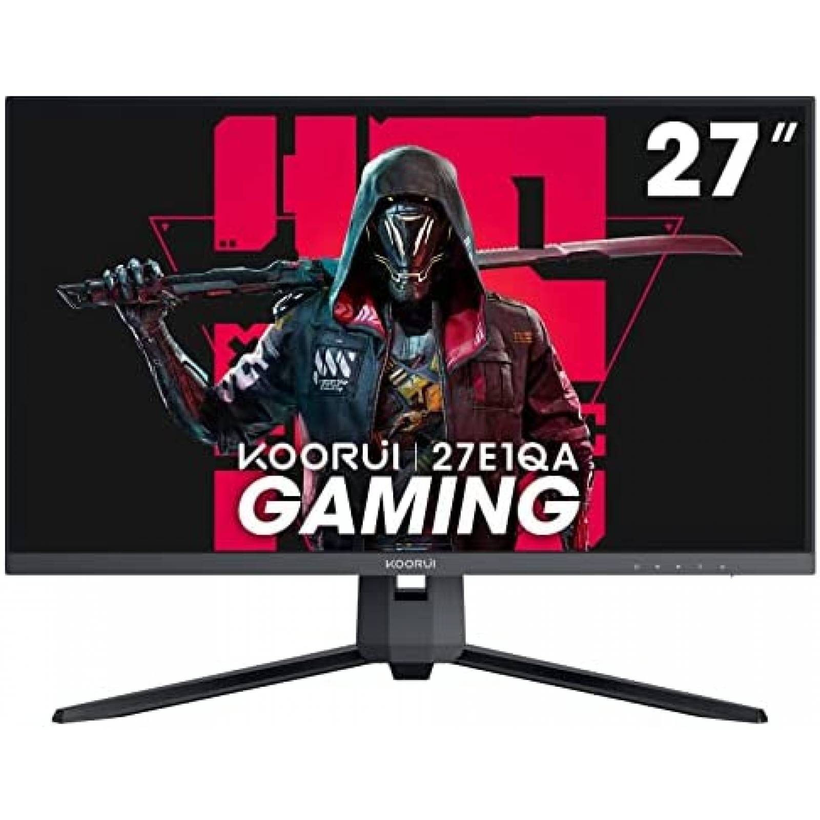 Monitor Gamer KOORUI 27'' QHD 144Hz 1440p HDMI -Negro