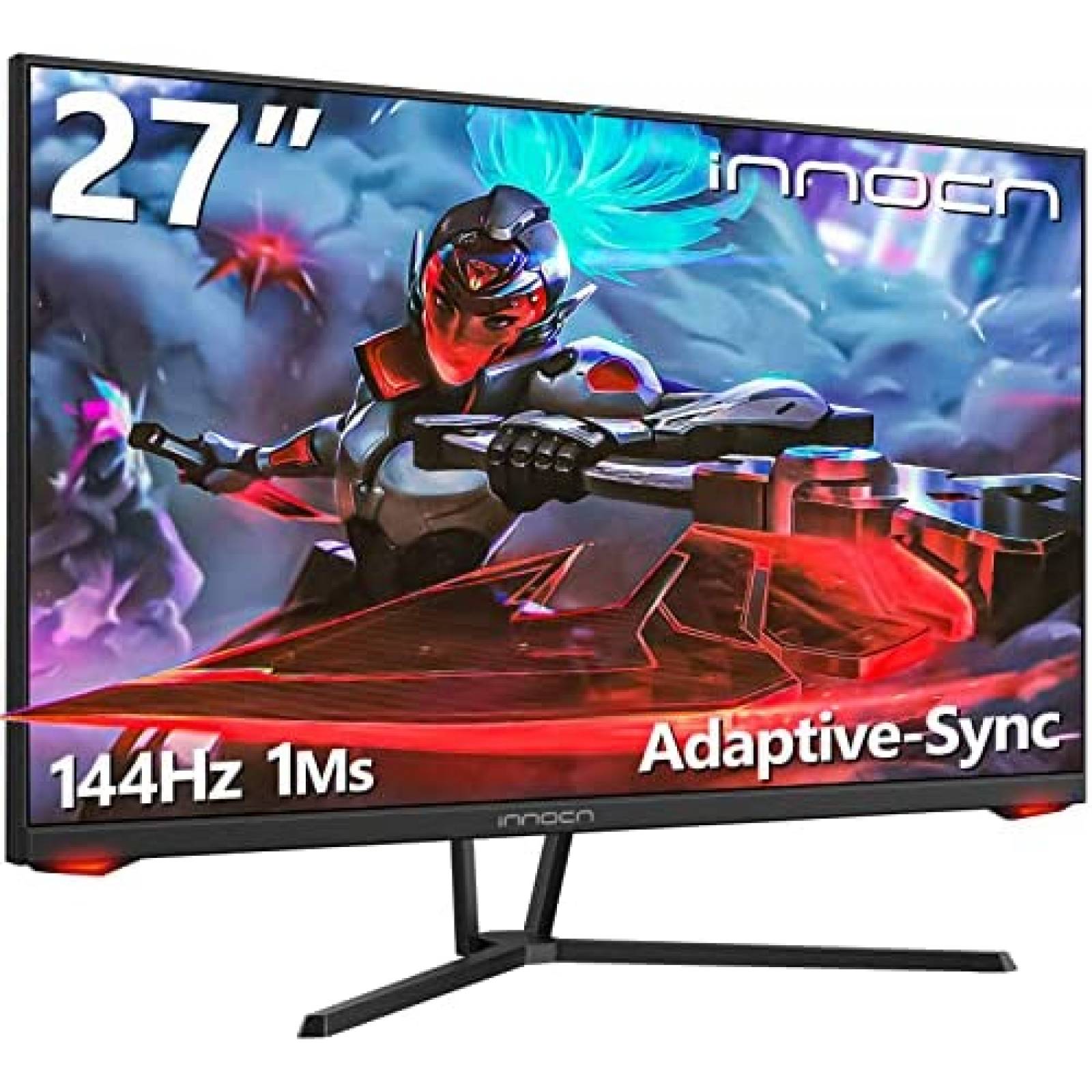 Monitor Gamer INNOCN 27'' 1440p 144Hz 2K QHD HDMI LED -Negro