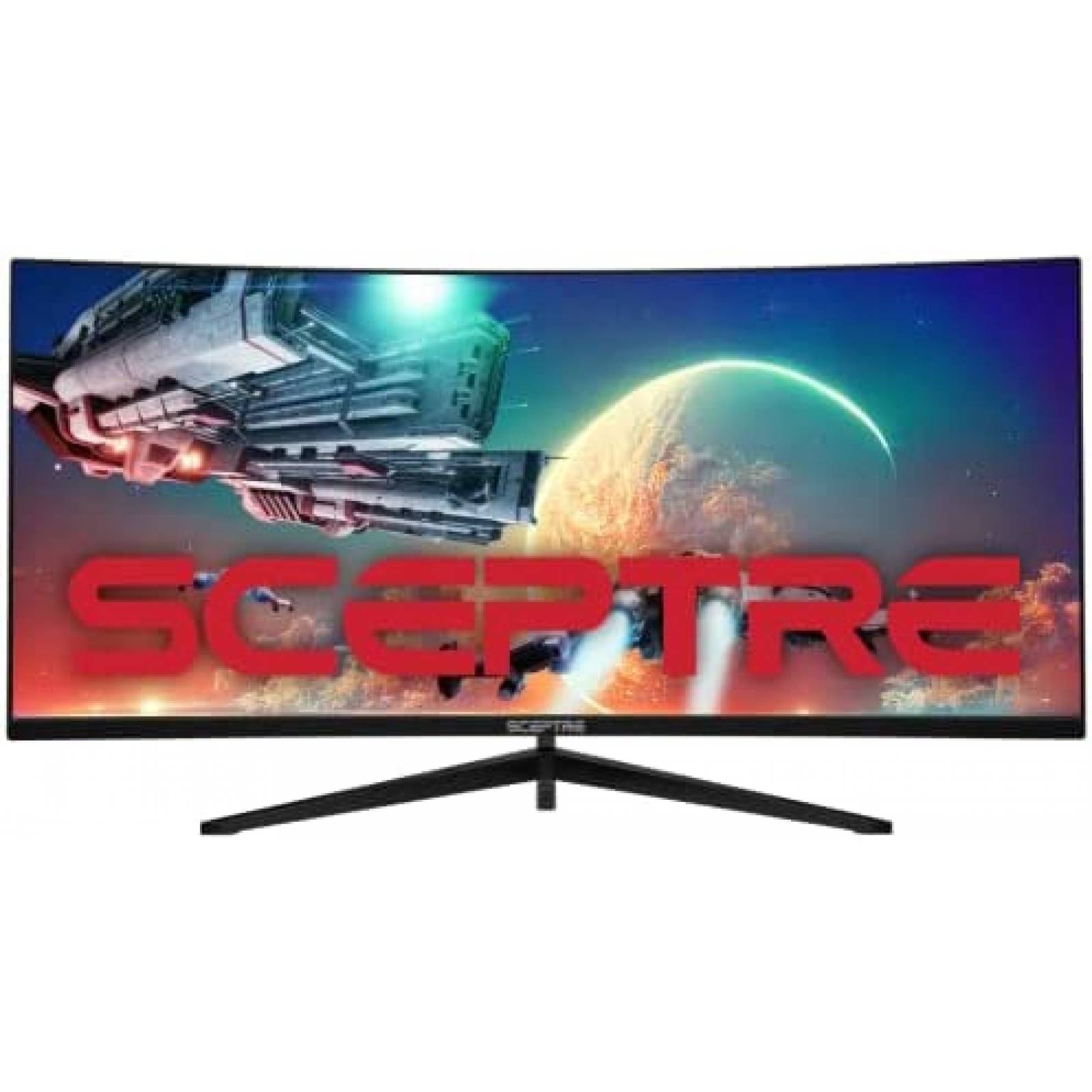 Monitor Curvo Sceptre C345B-QUT168 Ultra Ancho 34" -Negro