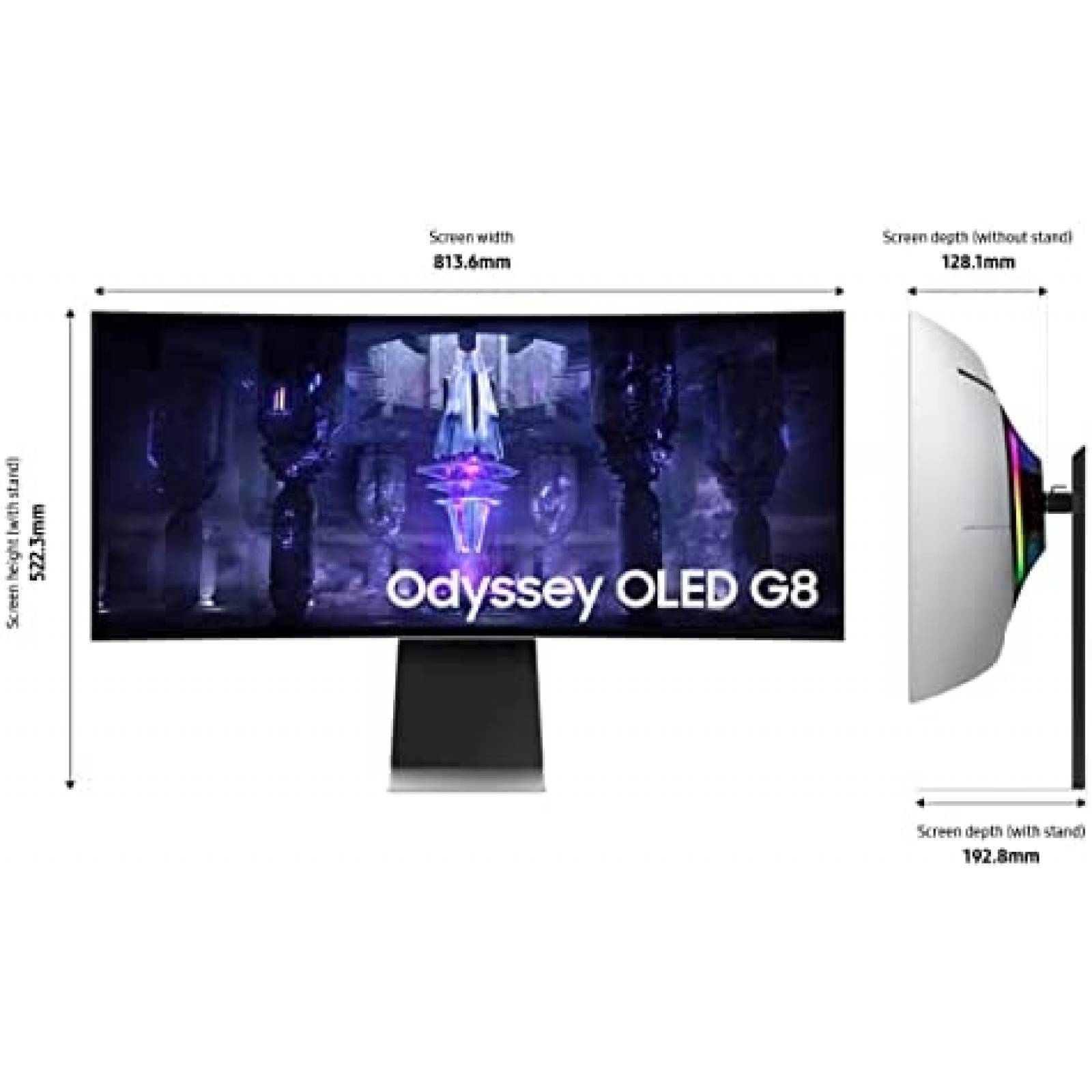 Monitor Curvo Gaming SAMSUNG Odyssey 34" 175 Hz -Negro