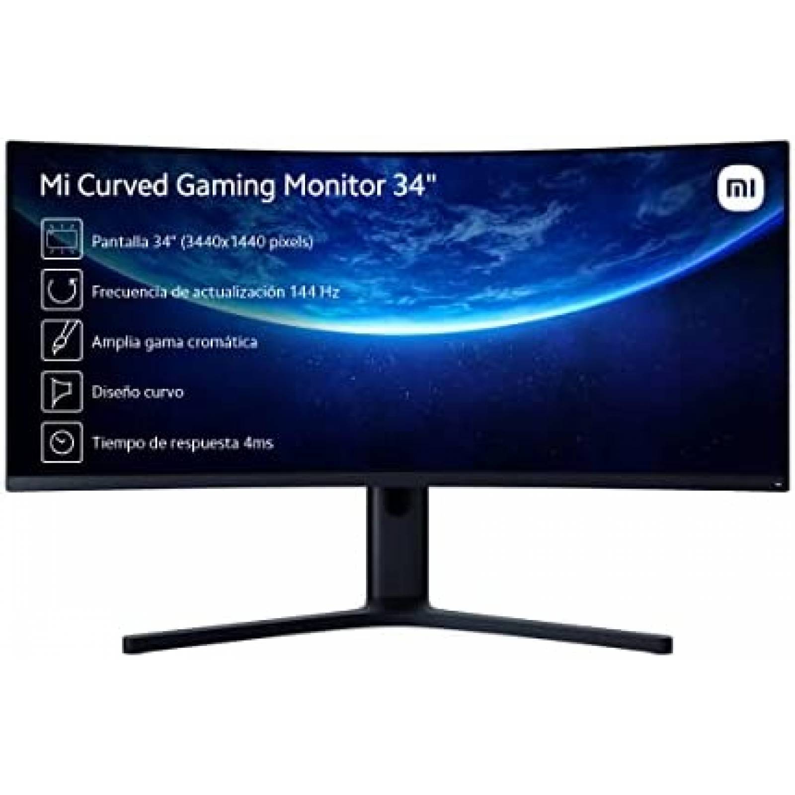 Monitor Curvo Gaming Xiaomi 34" 144 Hz 34401440 Negro
