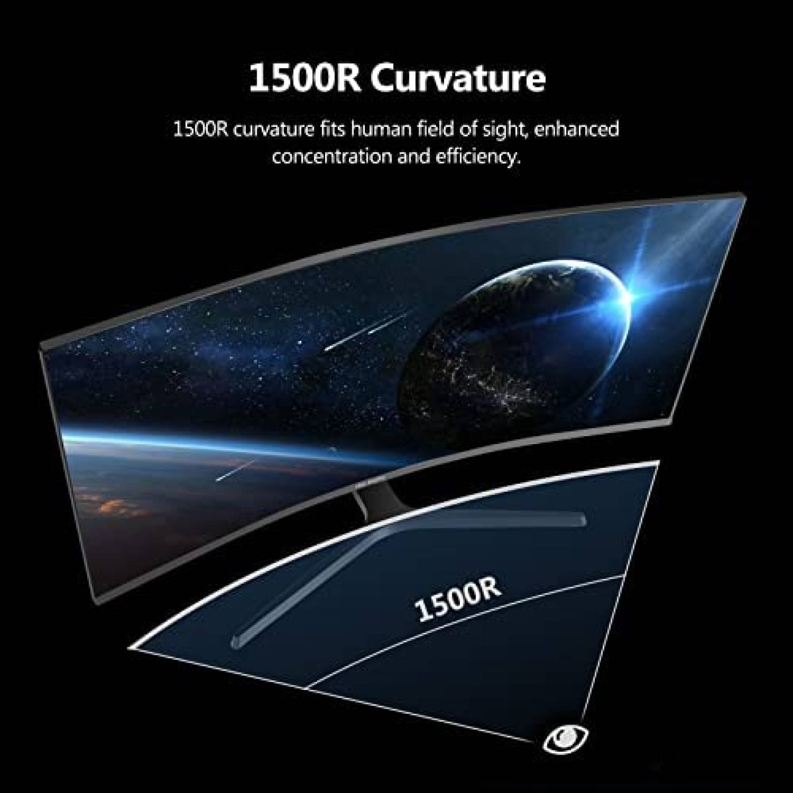 Monitor Curvo Gaming Idea display G34W 34" 165 Hz -Negro