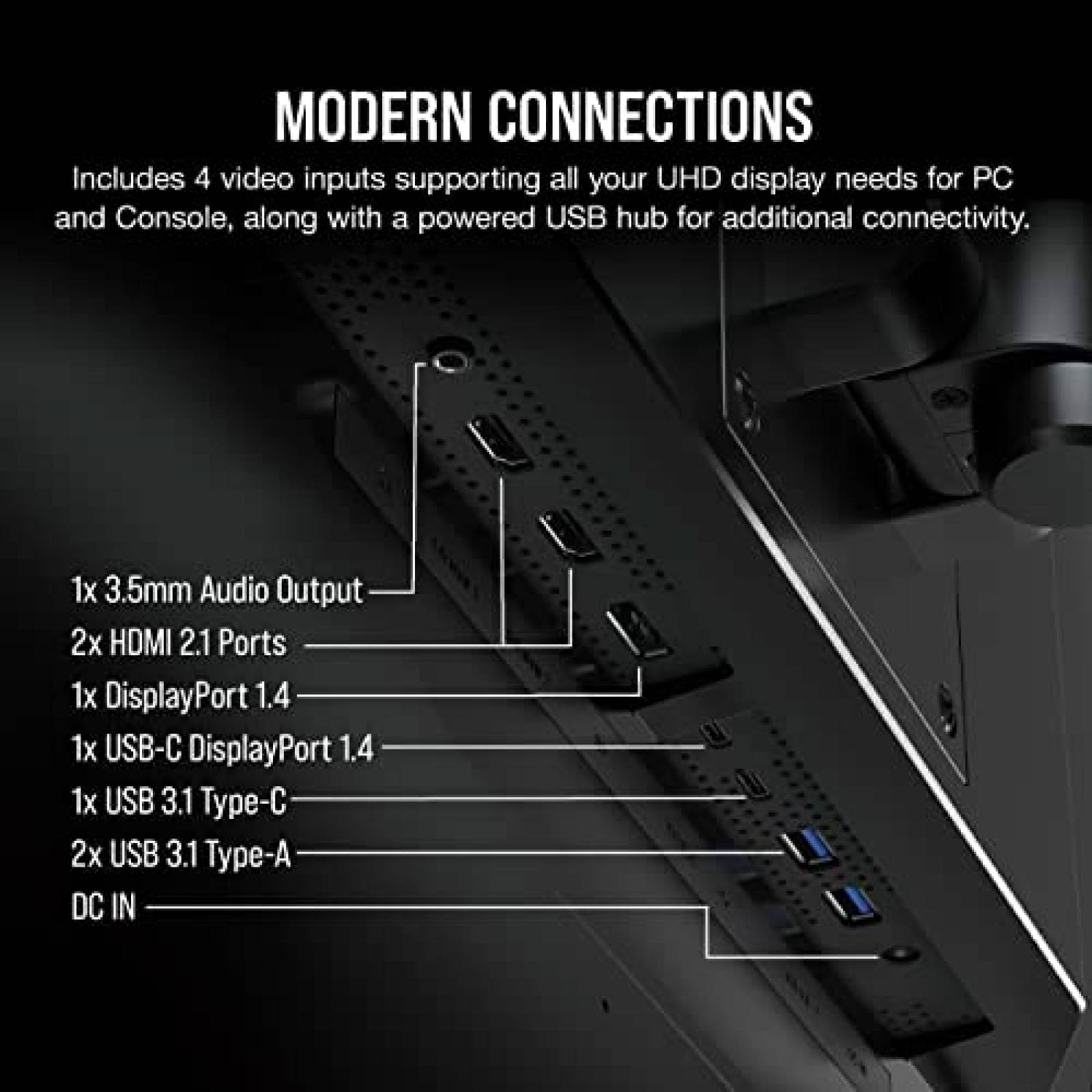 Monitor Gamer Corsair XENEON 32'' UHD AMD FreeSync 144Hz