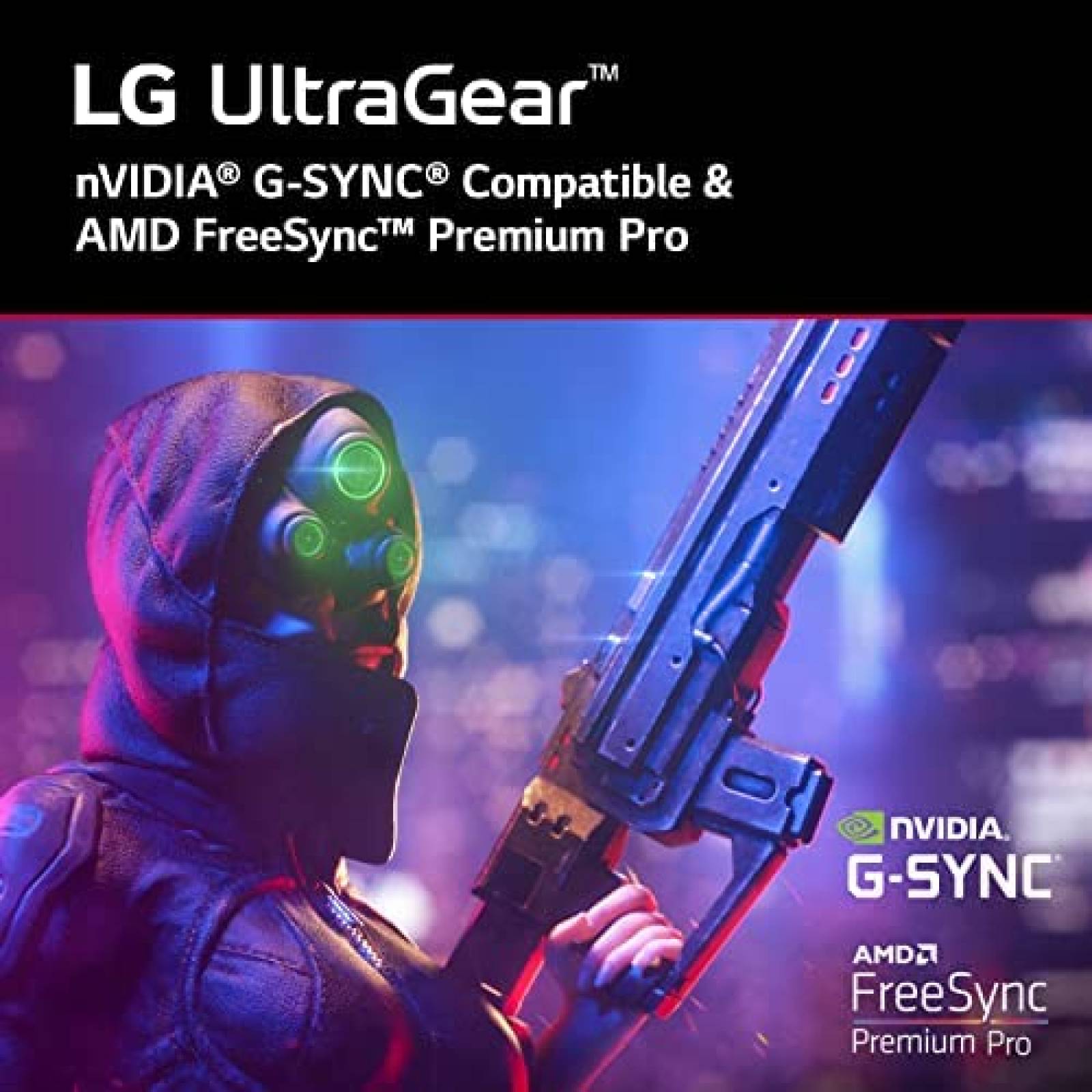 Monitor Gaming LG UltraGear UHD 32" 144 Hz 4K -Negro