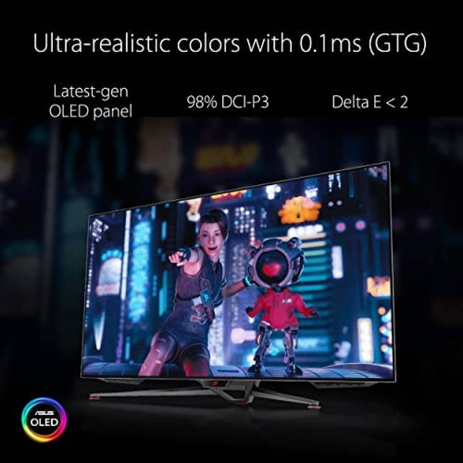 Monitor Gaming ASUS PG48UQ 47.5" 138 Hz HDMI 2.1 -Negro