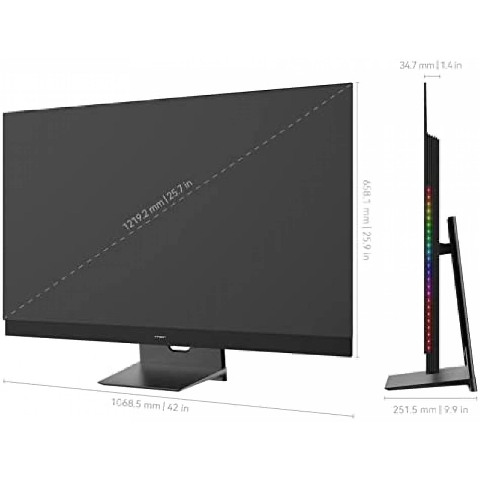Monitor Curvo INNOCN 48" 4K 138 Hz HDMI 2.1 -Negro