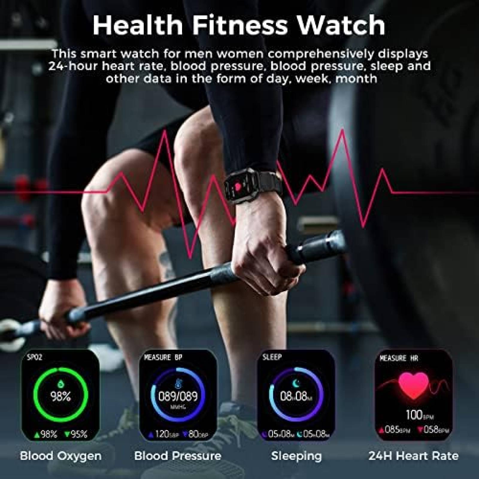 Smartwatch KOSPET Tank M1 Pro Rastreador de Actividad Fisica