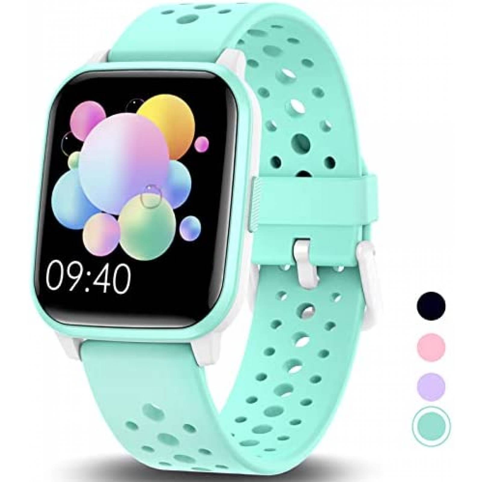 Smartwatch HENGTO Para Niños Resistente al Agua -Verde Agua
