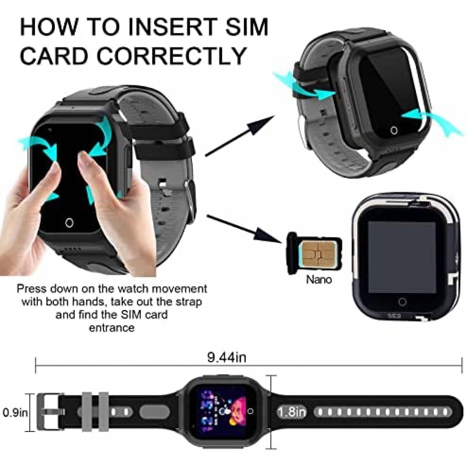 Smartwatch Getfitsoo KT24S GPS Mide Frecuencia Cardiaca