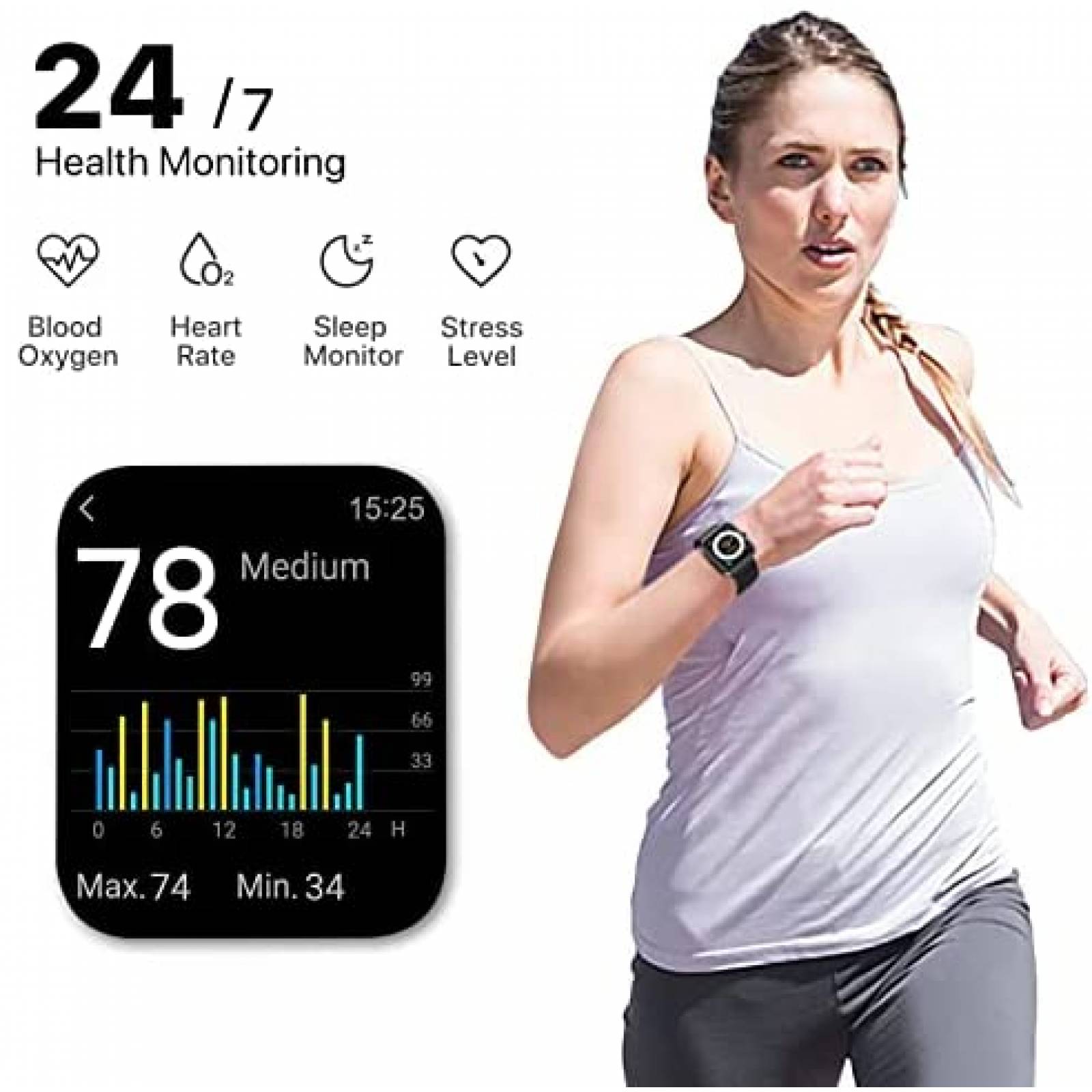 Par de Relojes Inteligentes UMIDIGI con Funcion Fitness