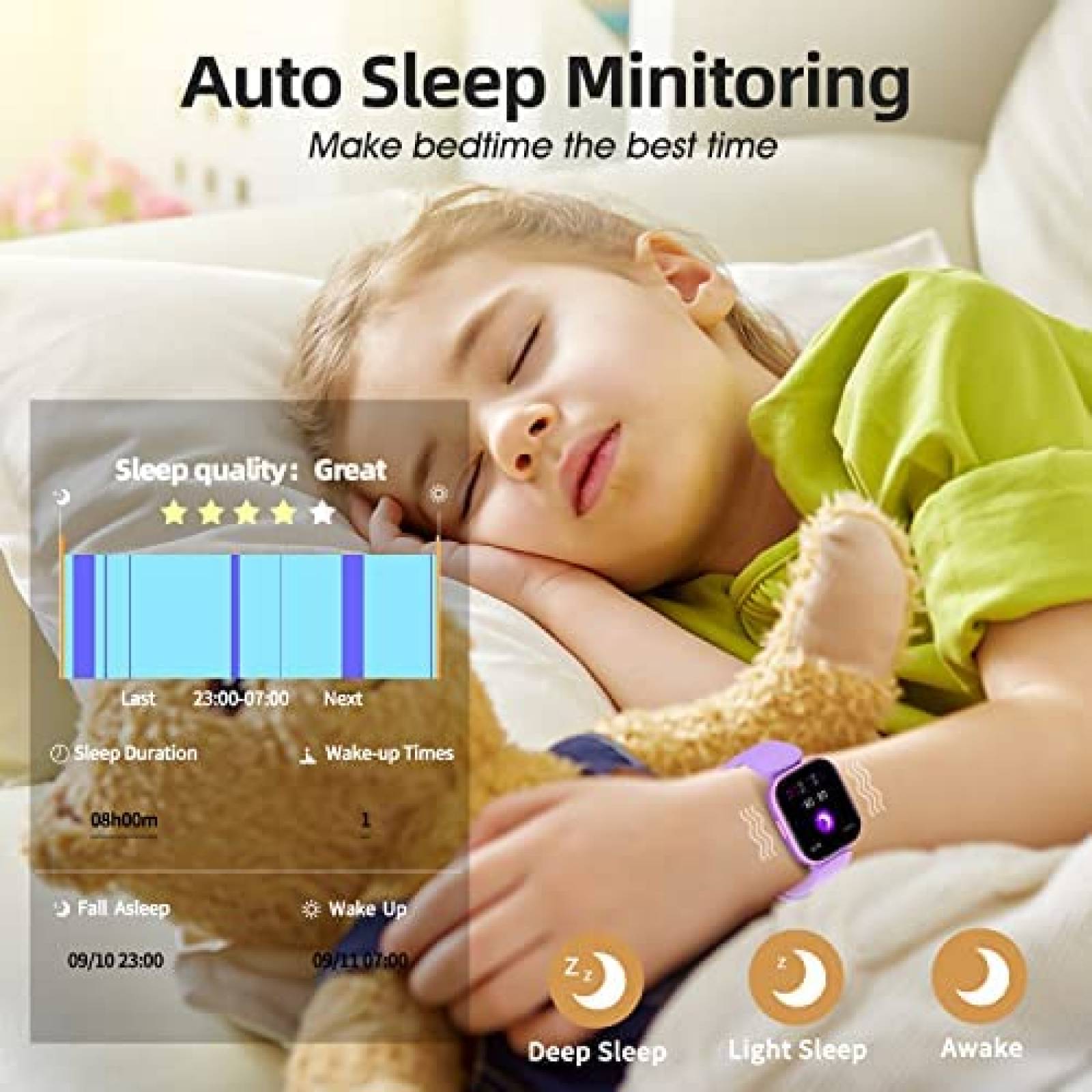 Smartwatch HOOMOON Para Niños Con Multifuncional -Rosa