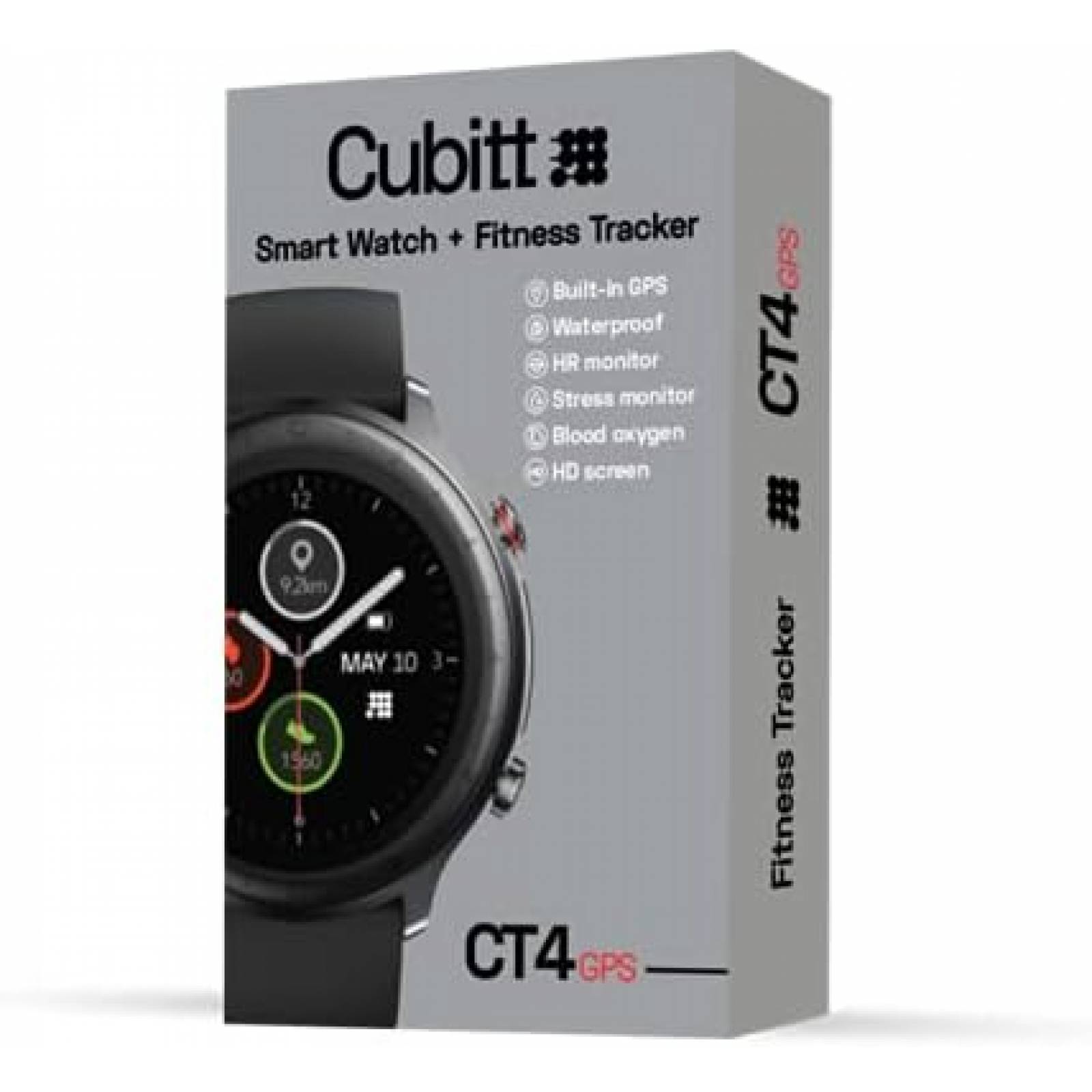 Smartwatch Cubitt CT4 1.2'' LCD Resiste al Agua GPS -Negro
