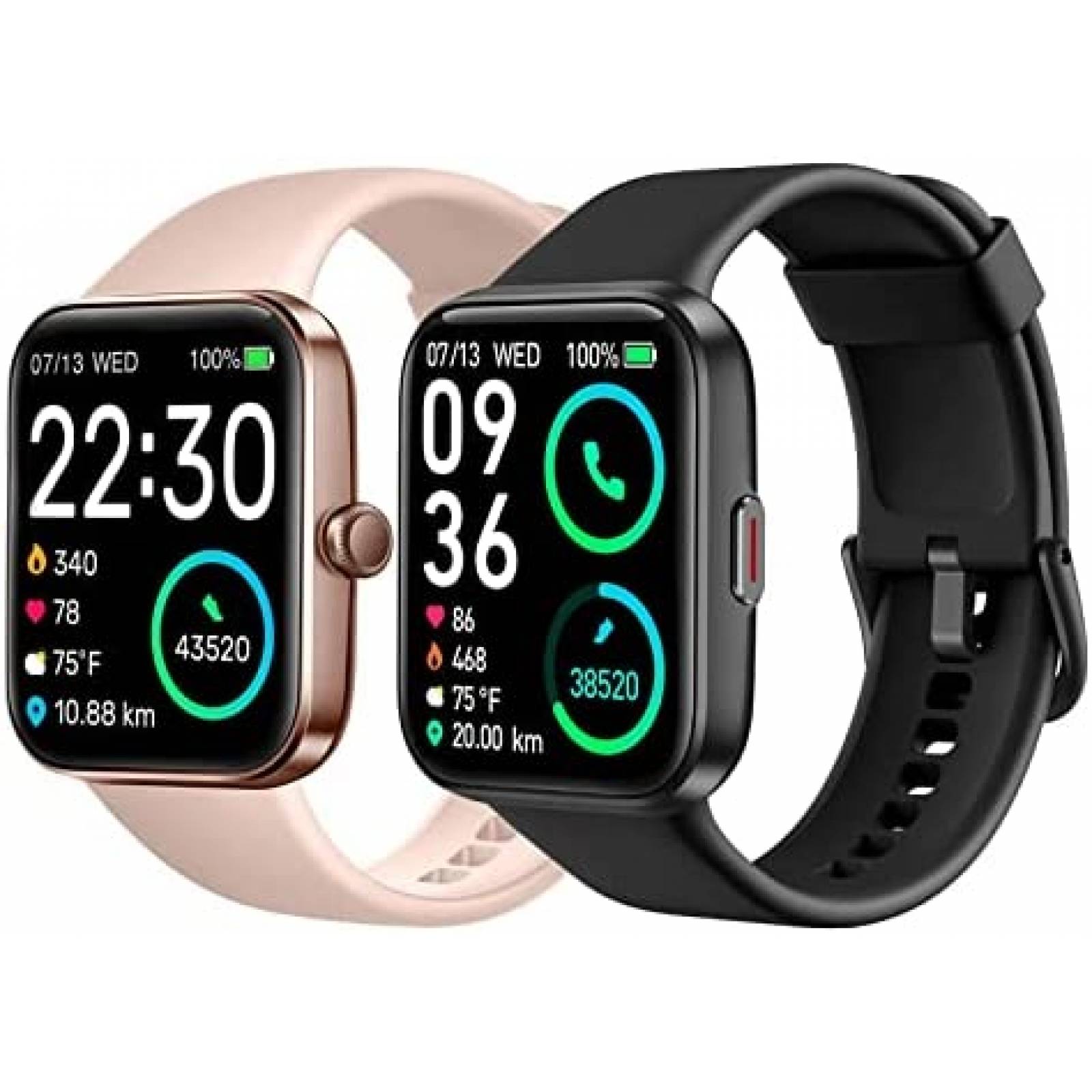 2pz Smartwatch SKG V7 PRO 1.7'' Touch Control de Voz -Rosa